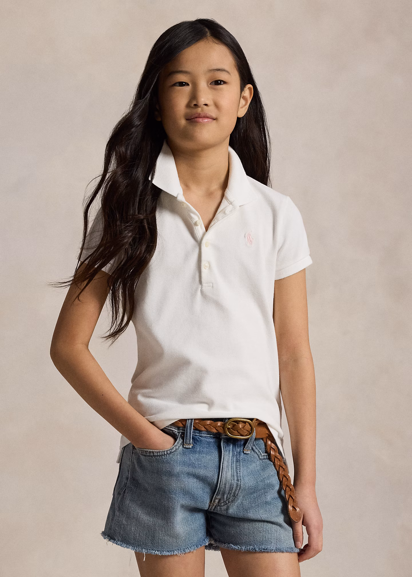 Polo aus Stretch-Baumwollpiqué - RALPH LAUREN OUTLET