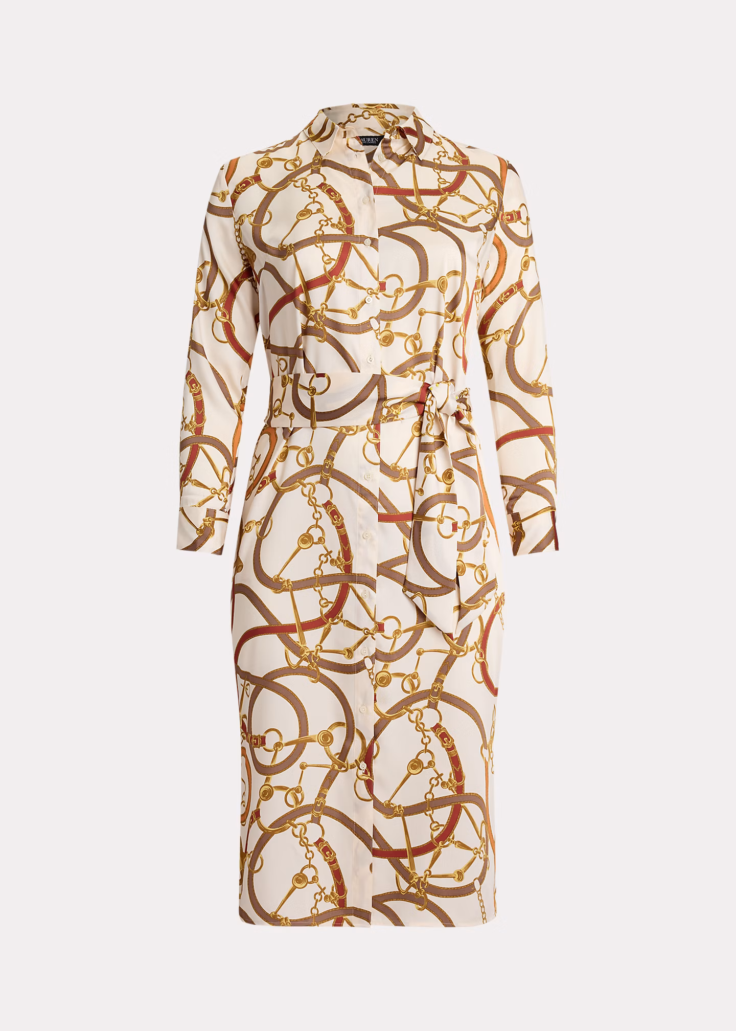 Twill-Hemdkleid mit Gürteldruck - RALPH LAUREN OUTLET