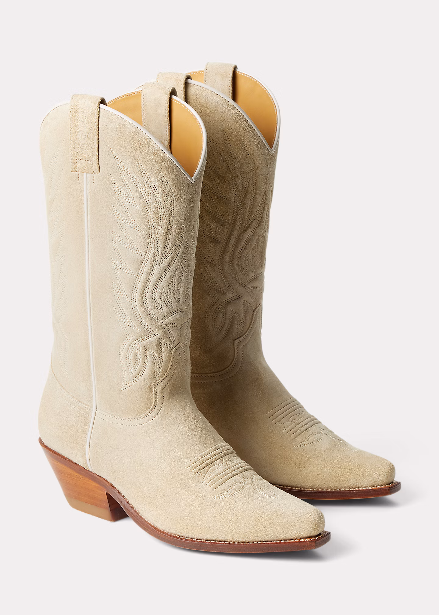 Cowboystiefel Chilton aus Kalbswildleder - RALPH LAUREN OUTLET