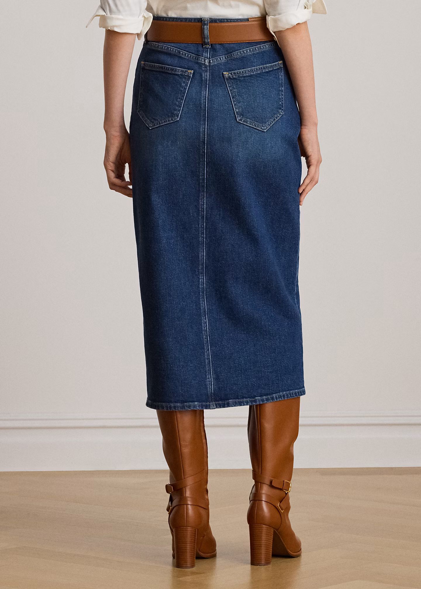 Denim-Midirock - RALPH LAUREN OUTLET