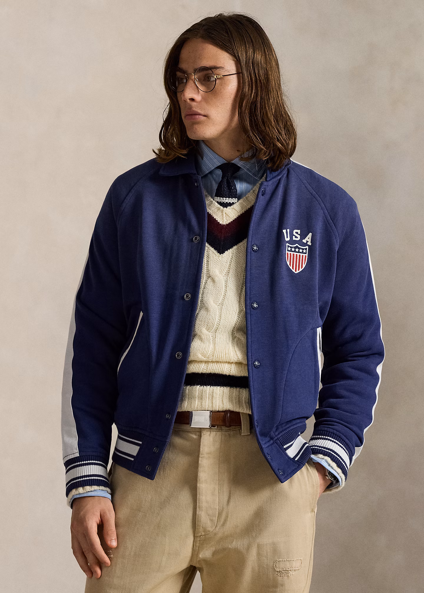 Fleecejacke mit Grafik - RALPH LAUREN OUTLET