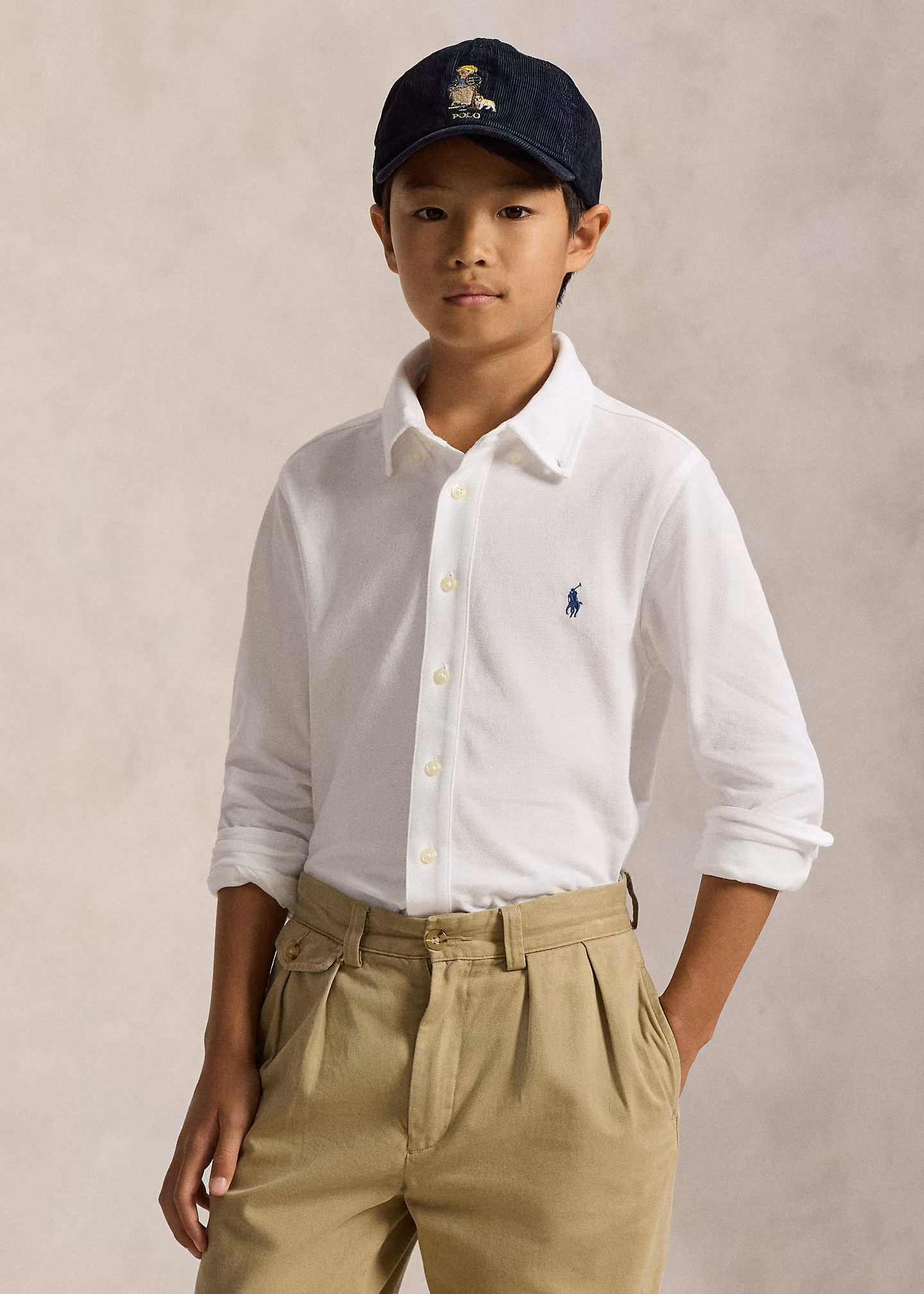 Federleichtes Baumwollpiqué-Hemd - RALPH LAUREN OUTLET