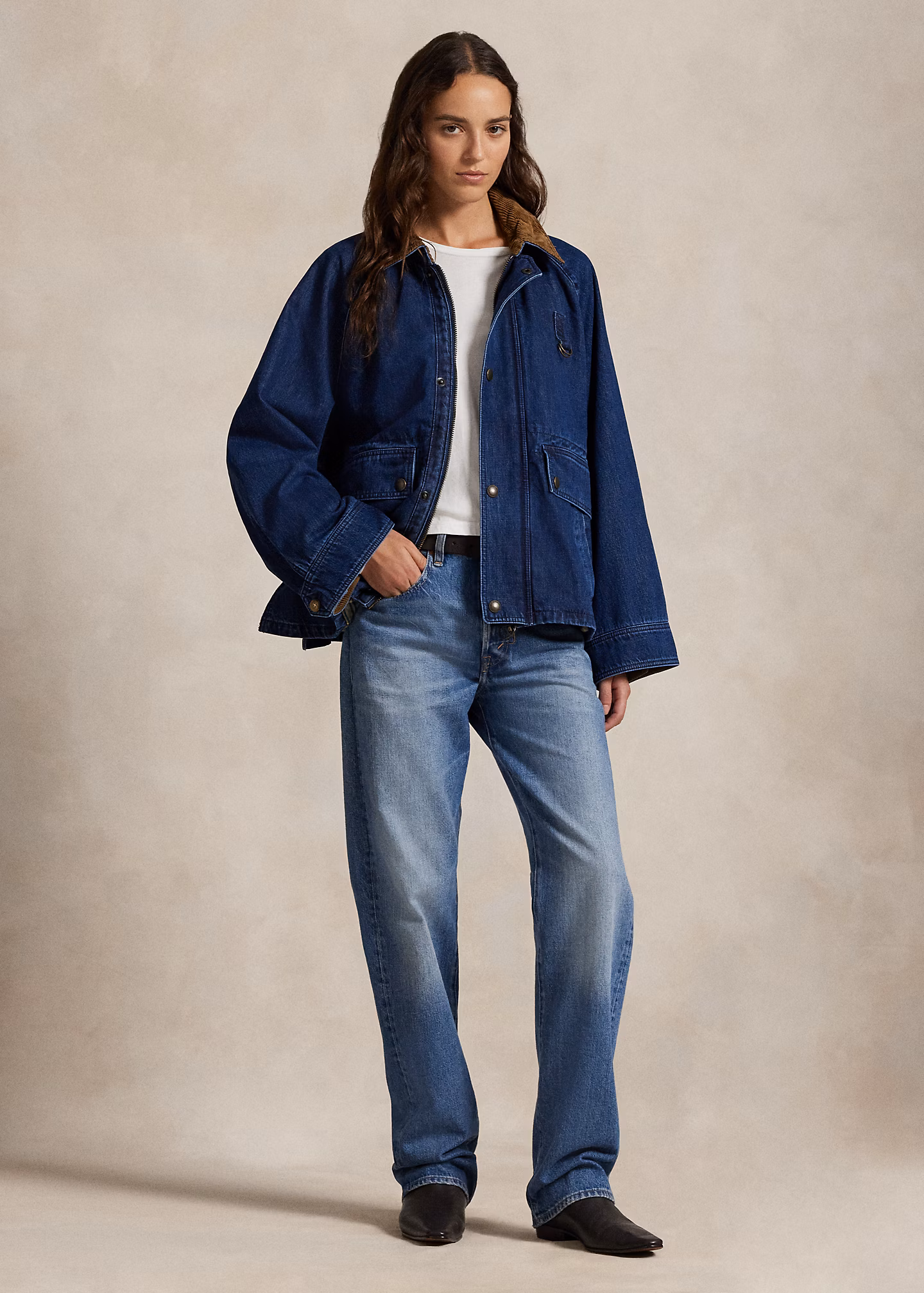 Steppjacke aus Denim - RALPH LAUREN OUTLET