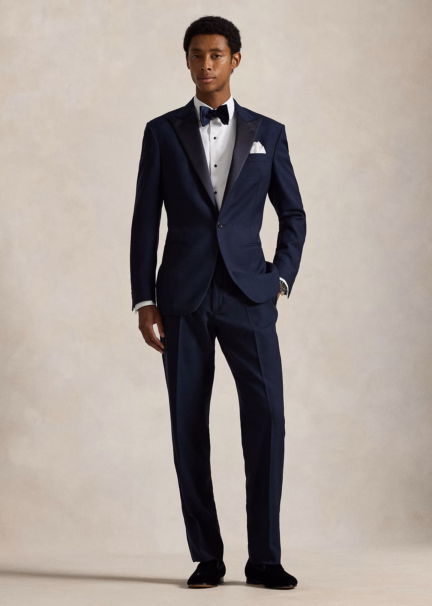 Tailored-Fit Polo-Smoking aus Barathea - RALPH LAUREN OUTLET