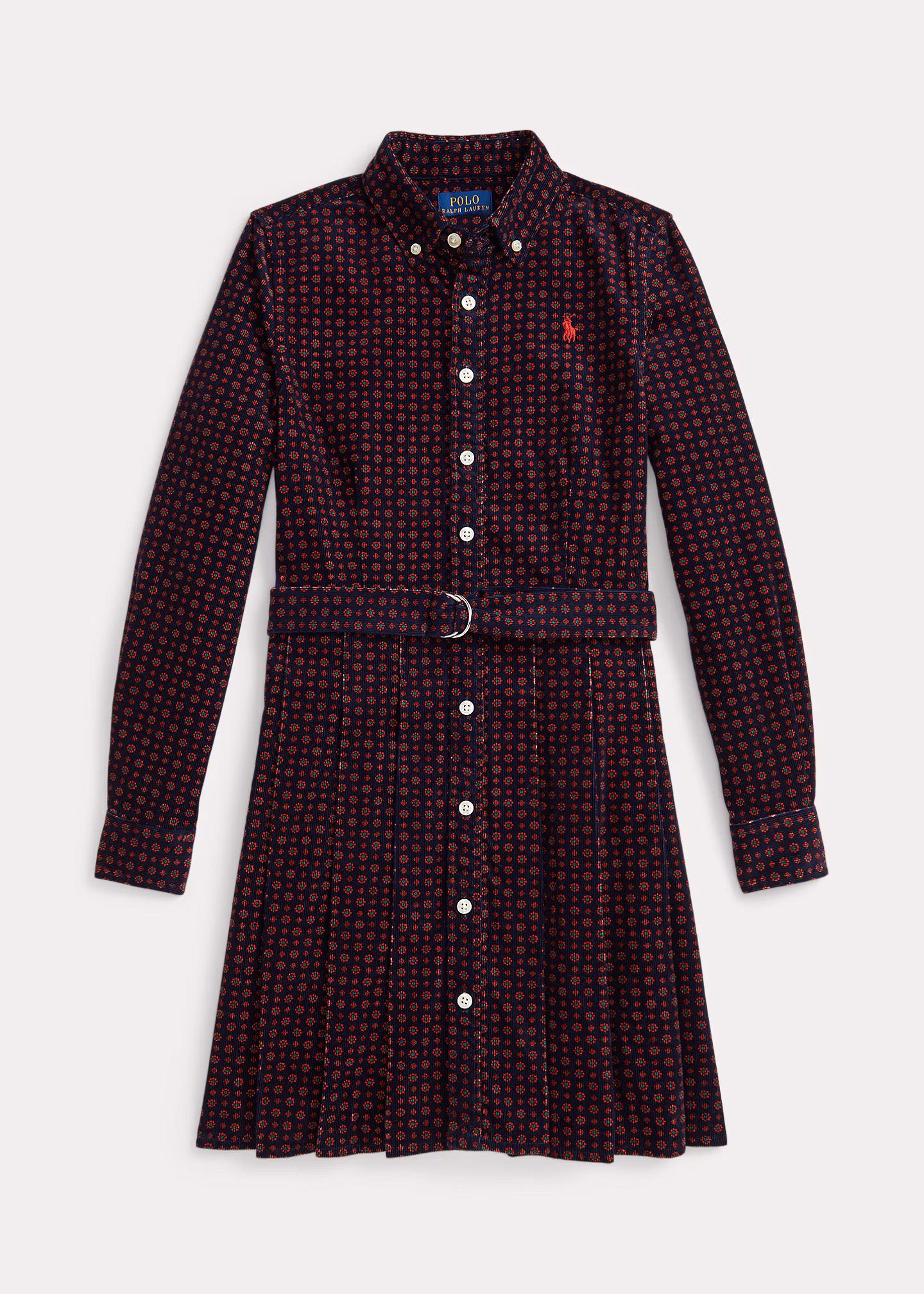 Kordsamt-Hemdkleid mit Gürtel - RALPH LAUREN OUTLET