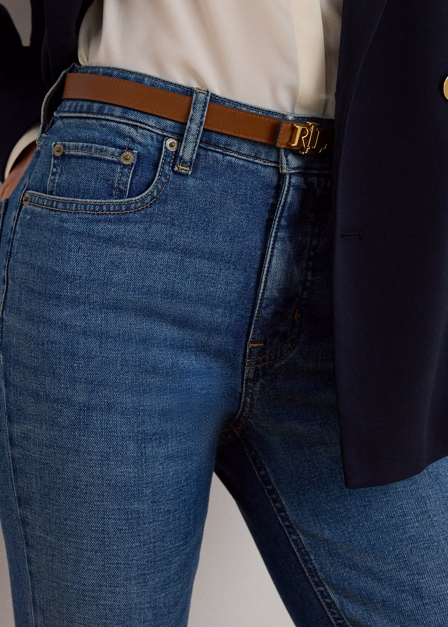 Bootcut-Jeans mit hoher Leibhöhe - RALPH LAUREN OUTLET