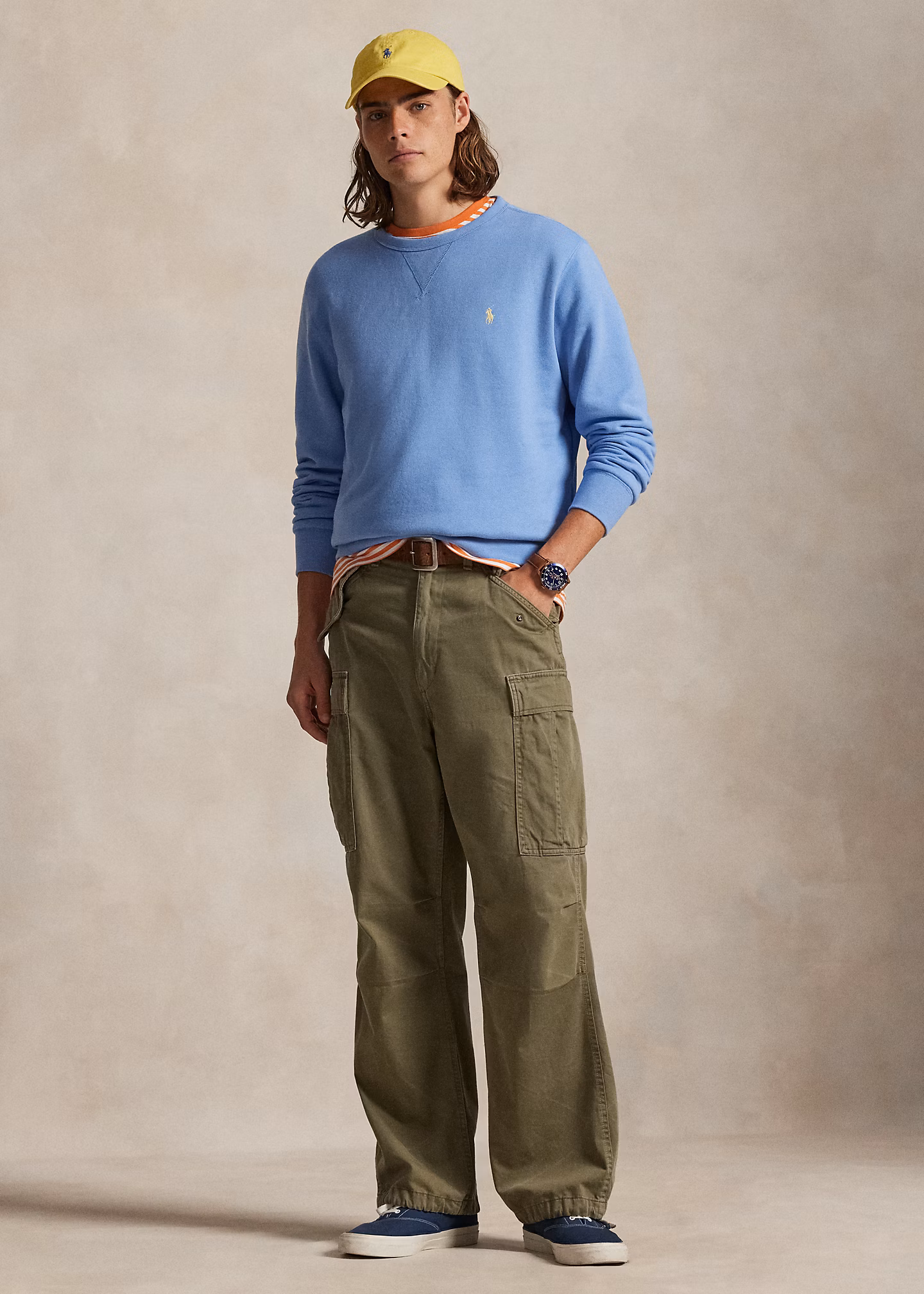 Das Sweatshirt RL aus Fleece - RALPH LAUREN OUTLET