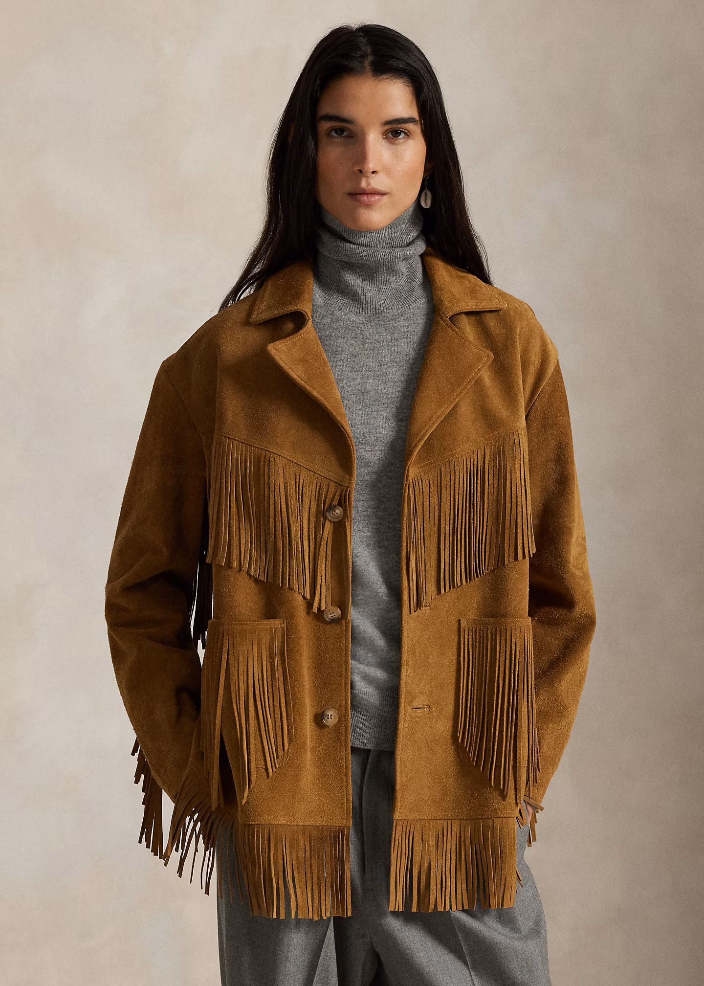 Western-Lederjacke mit Fransenbesatz - RALPH LAUREN OUTLET
