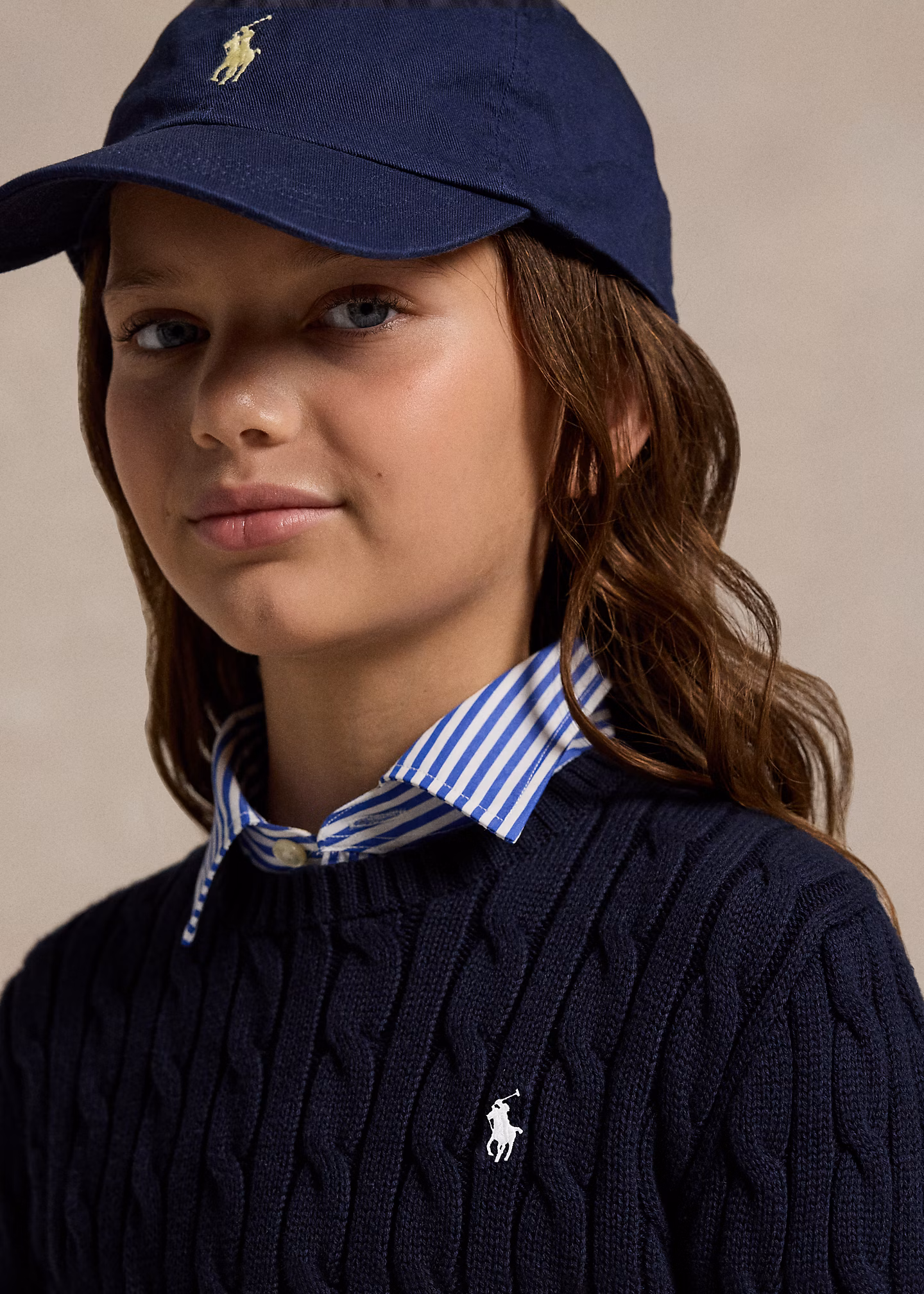 Baumwollpullover mit Zopfmuster - RALPH LAUREN OUTLET