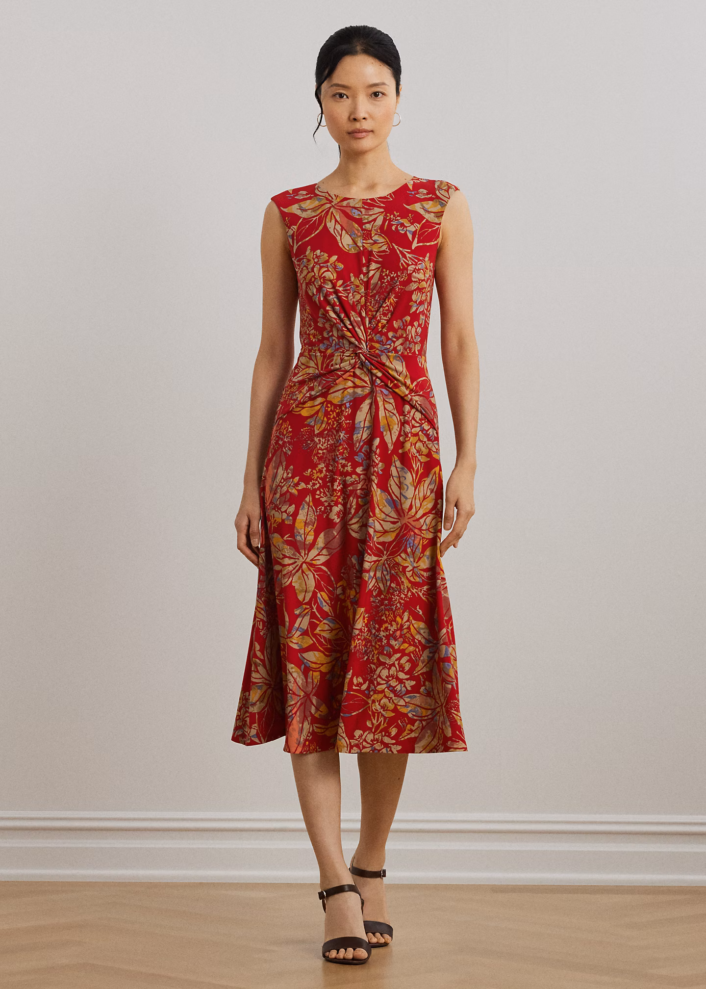 Geblümtes Jerseykleid mit Twist-Detail - RALPH LAUREN OUTLET