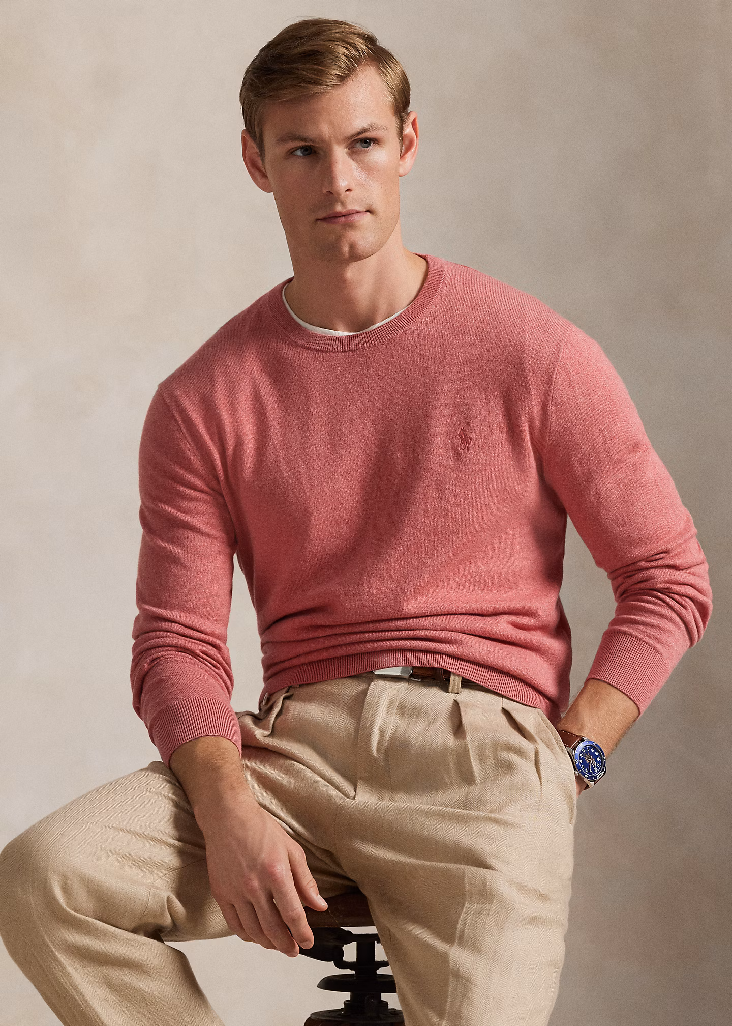 Baumwoll-Kaschmir-Rundhalspullover - RALPH LAUREN OUTLET