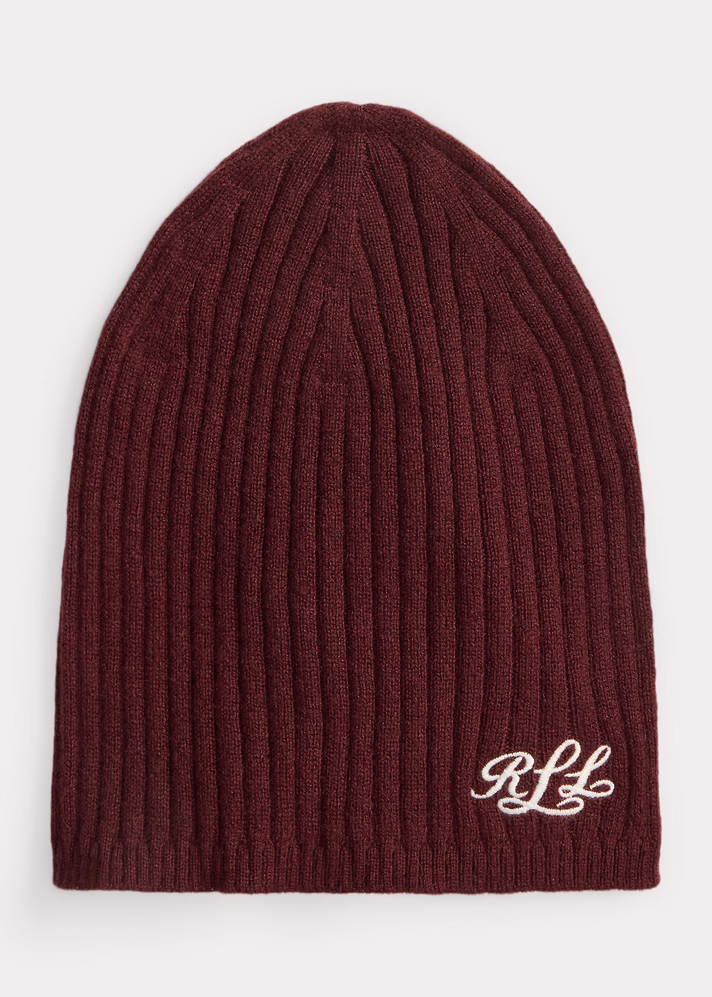 Beanie aus geripptem Kaschmir mit Logo - RALPH LAUREN OUTLET