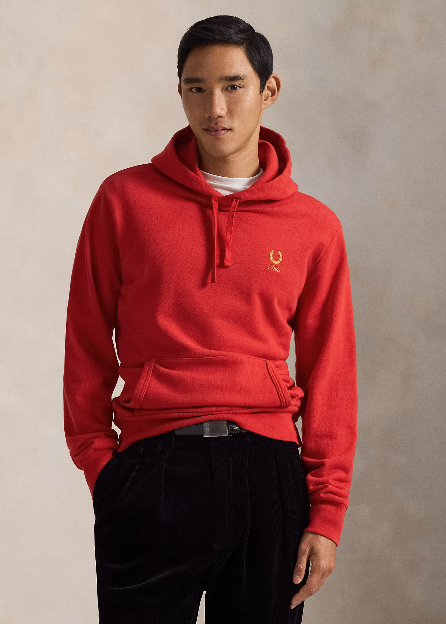Kapuzenpullover aus Loopback-Fleece - RALPH LAUREN OUTLET