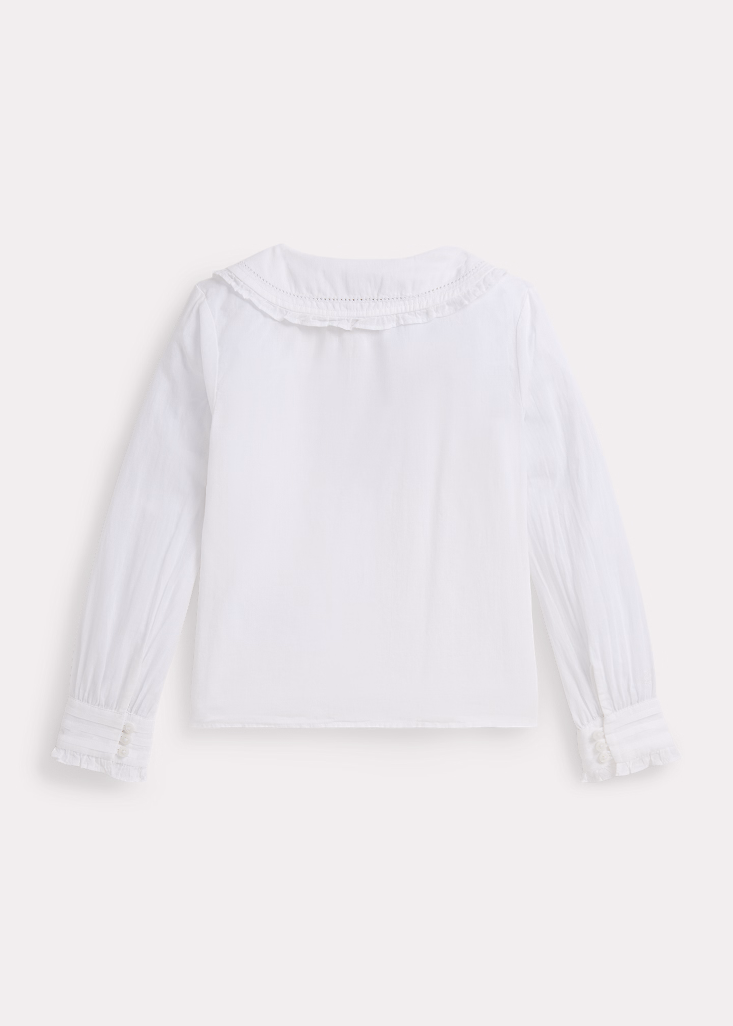 Baumwollvoile-Oberteil mit Rüschen - RALPH LAUREN OUTLET