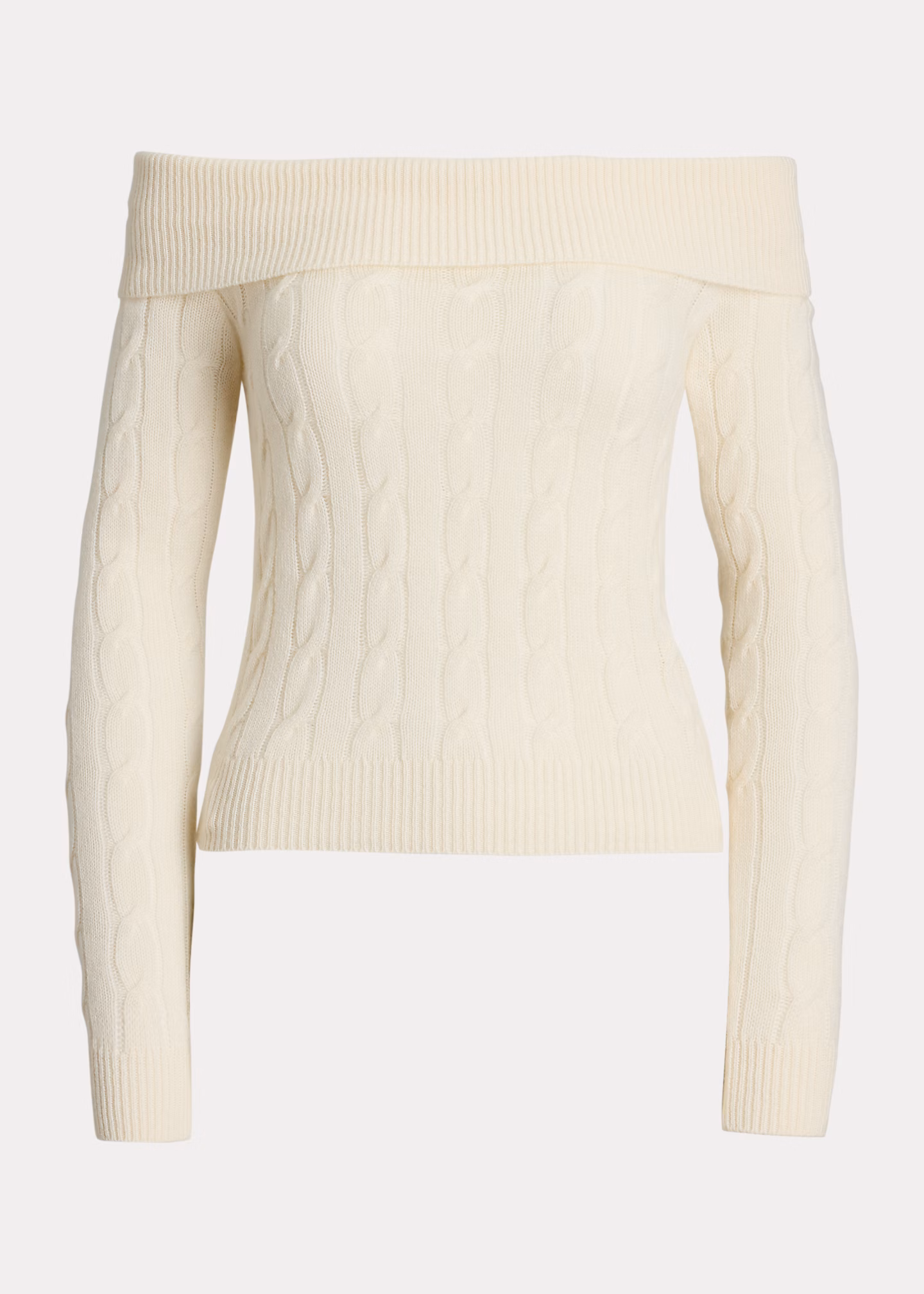 Schulterfreier Pullover mit Kaschmir - RALPH LAUREN OUTLET
