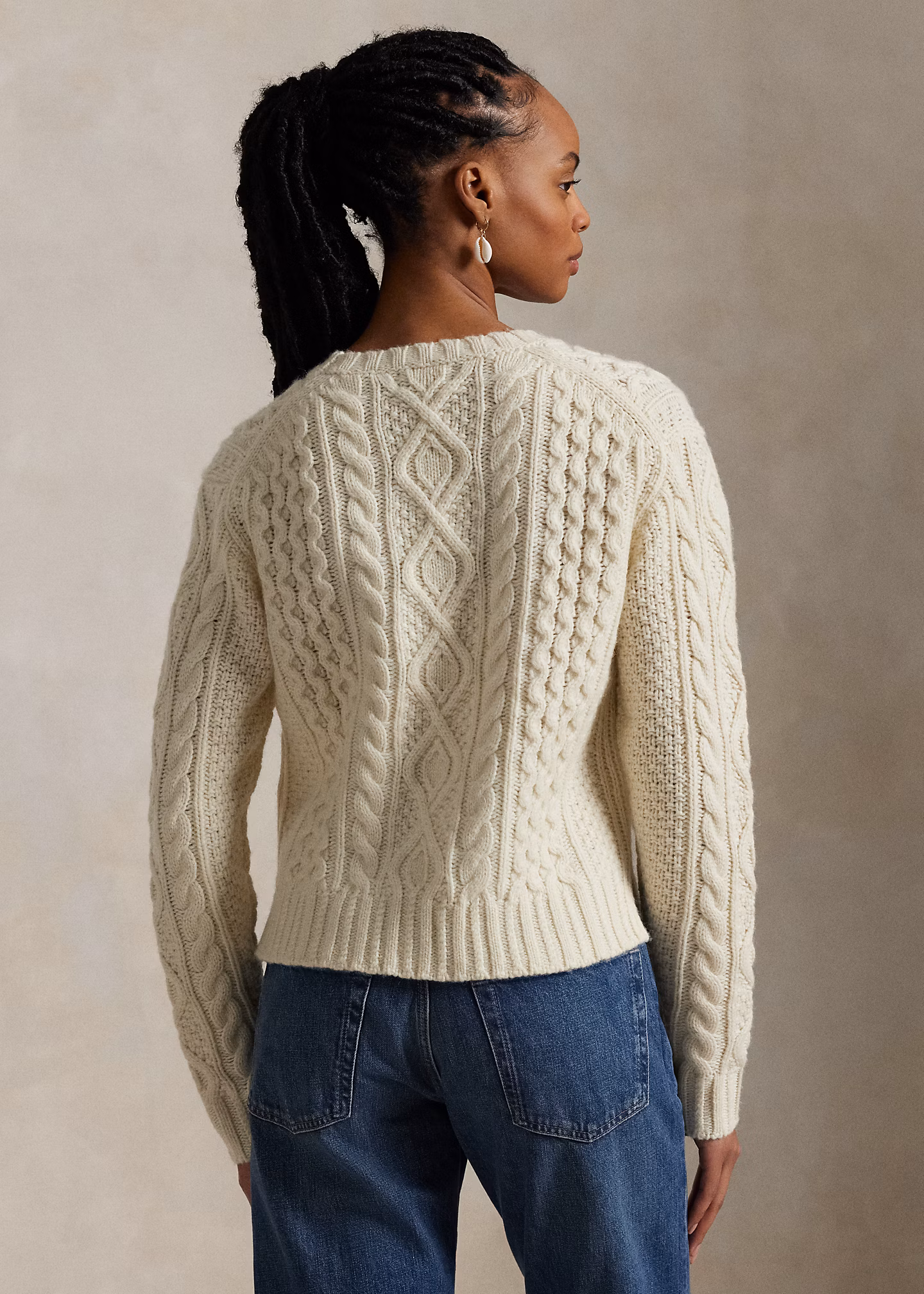Aran-Strickpullover aus Wollmischung - RALPH LAUREN OUTLET
