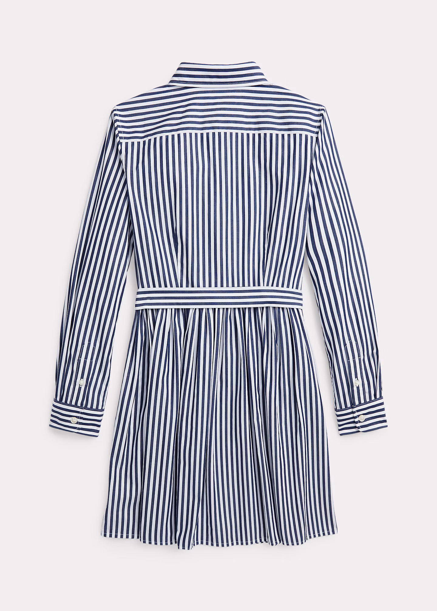 Gestreiftes Hemdkleid mit Gürtel - RALPH LAUREN OUTLET