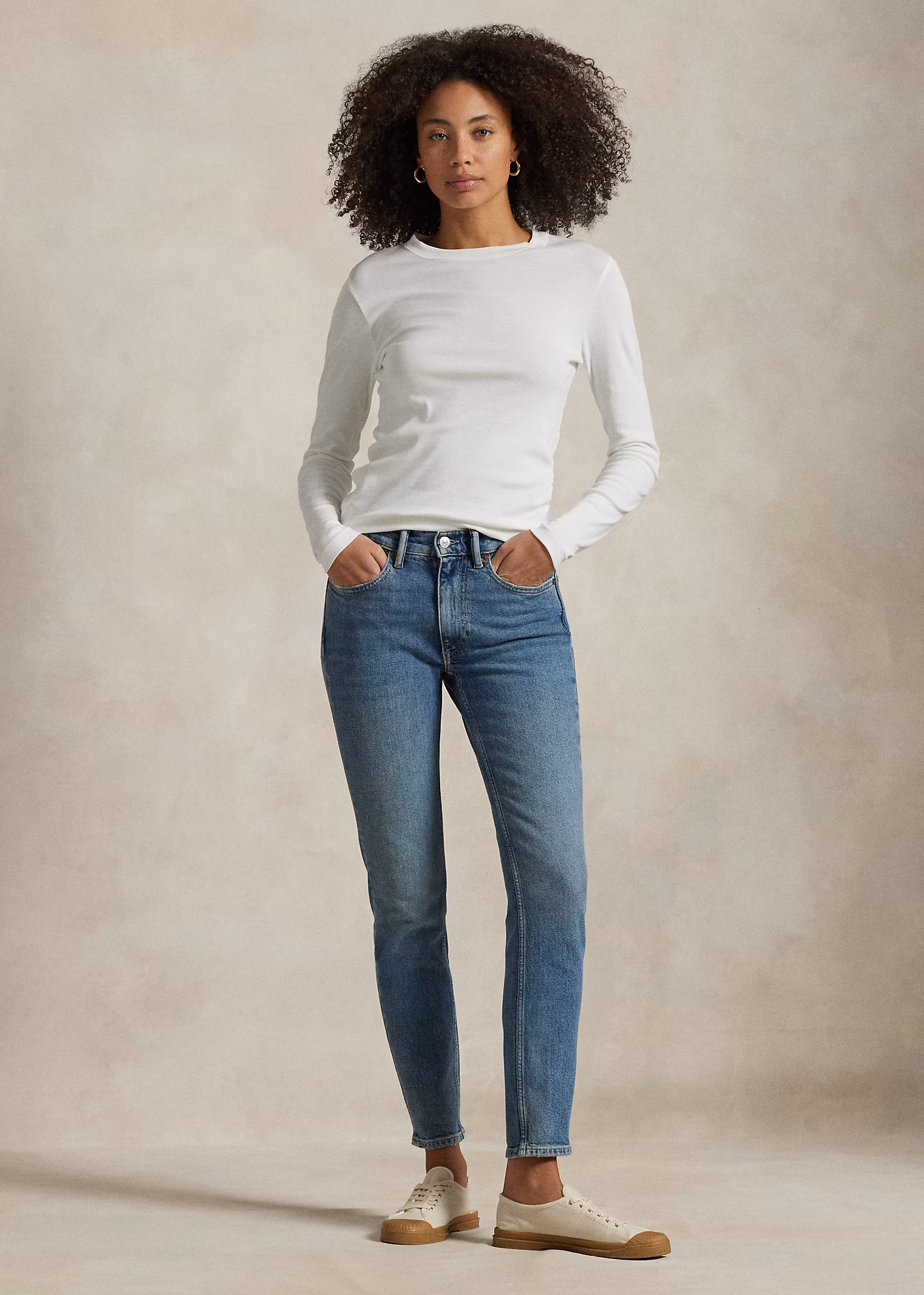 Super-Slim-Jeans mit mittlerer Leibhöhe - RALPH LAUREN OUTLET