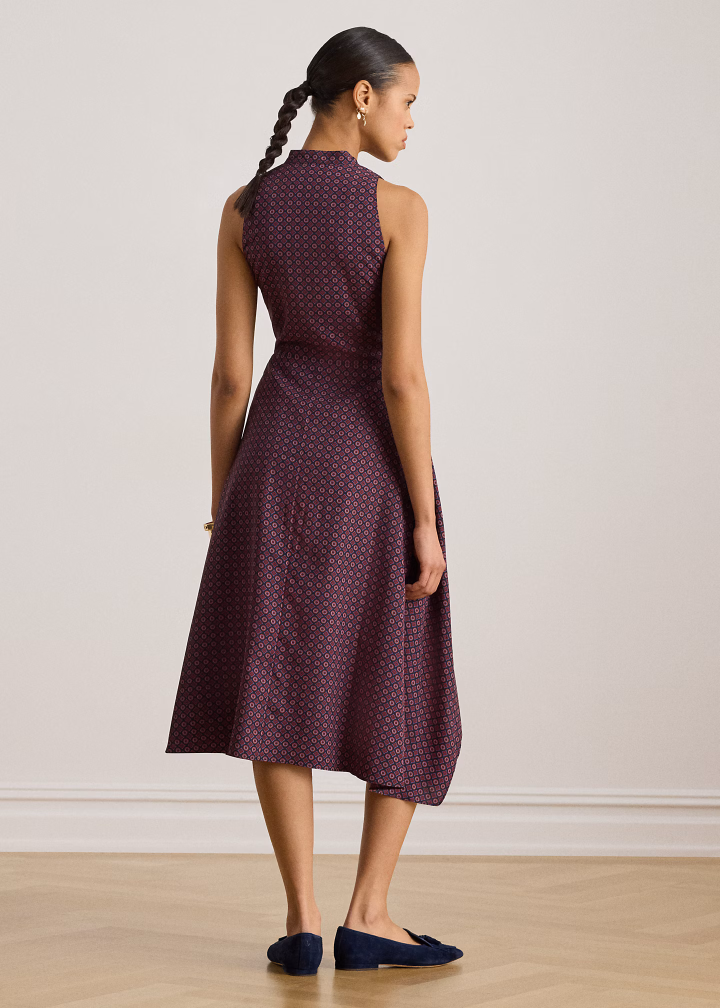 Ärmelloses Crêpe-Kleid mit Schnürung - RALPH LAUREN OUTLET