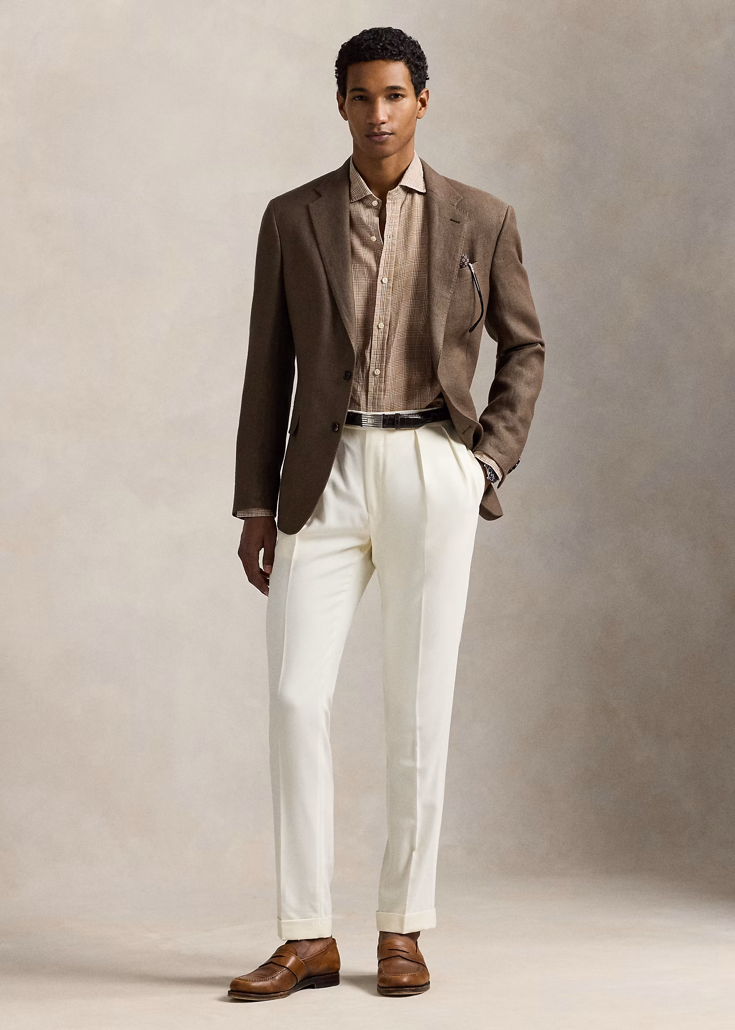 Classic-Fit Leinenhemd mit Karomuster - RALPH LAUREN OUTLET