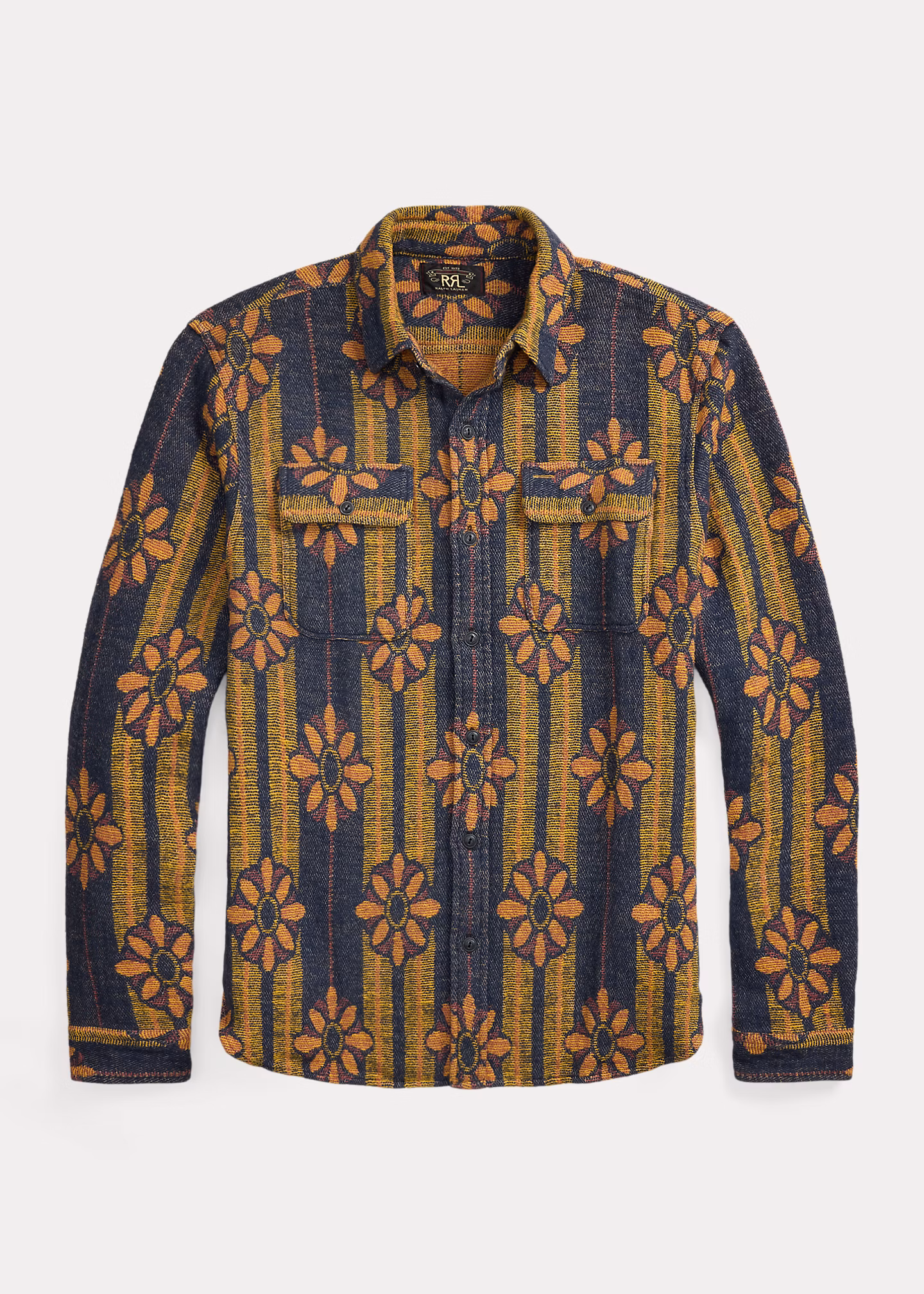 Jacquard-Arbeitshemd mit Blumenmuster - RALPH LAUREN OUTLET