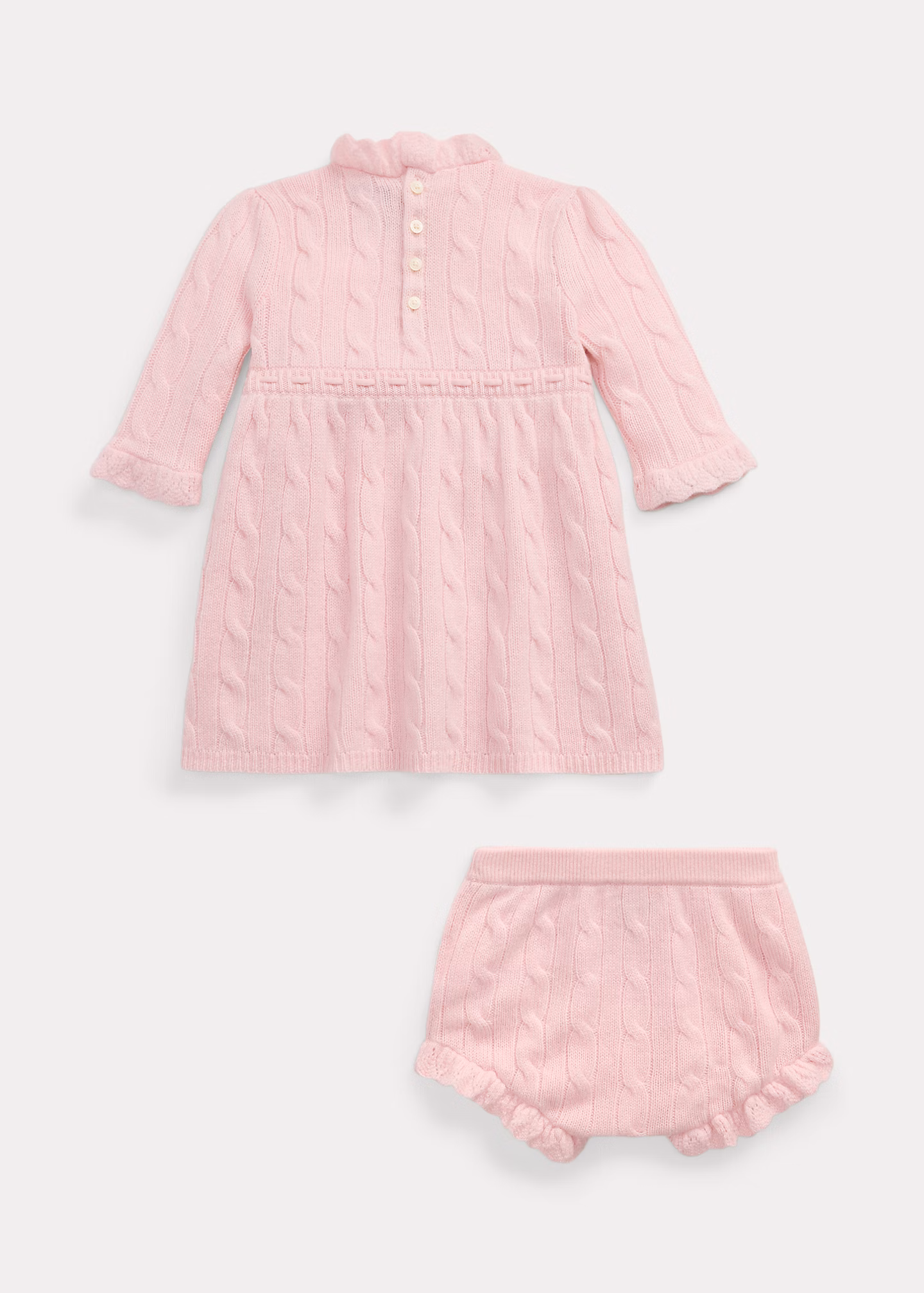 Kaschmirkleid und Höschen mit Zopfmuster - RALPH LAUREN OUTLET