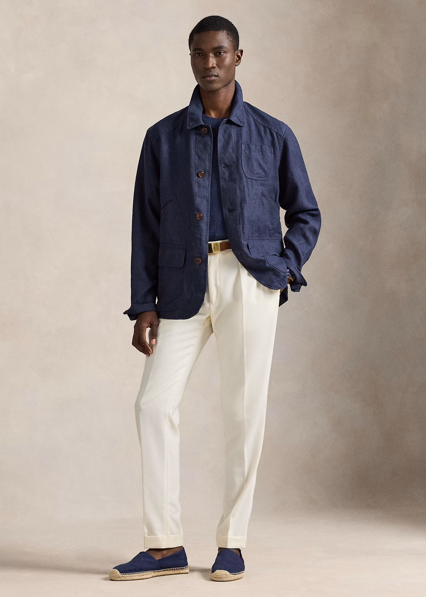 Utility-Jacke aus Fischgrat-Leinen - RALPH LAUREN OUTLET