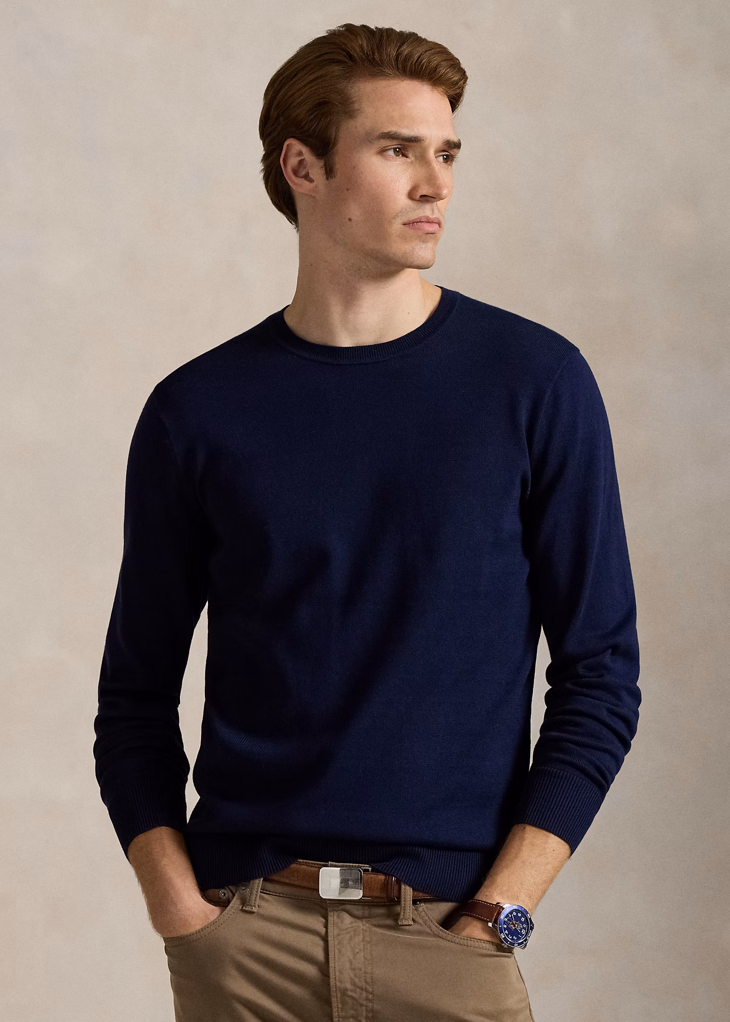 Rundhalspullover aus Baumwolle - RALPH LAUREN OUTLET