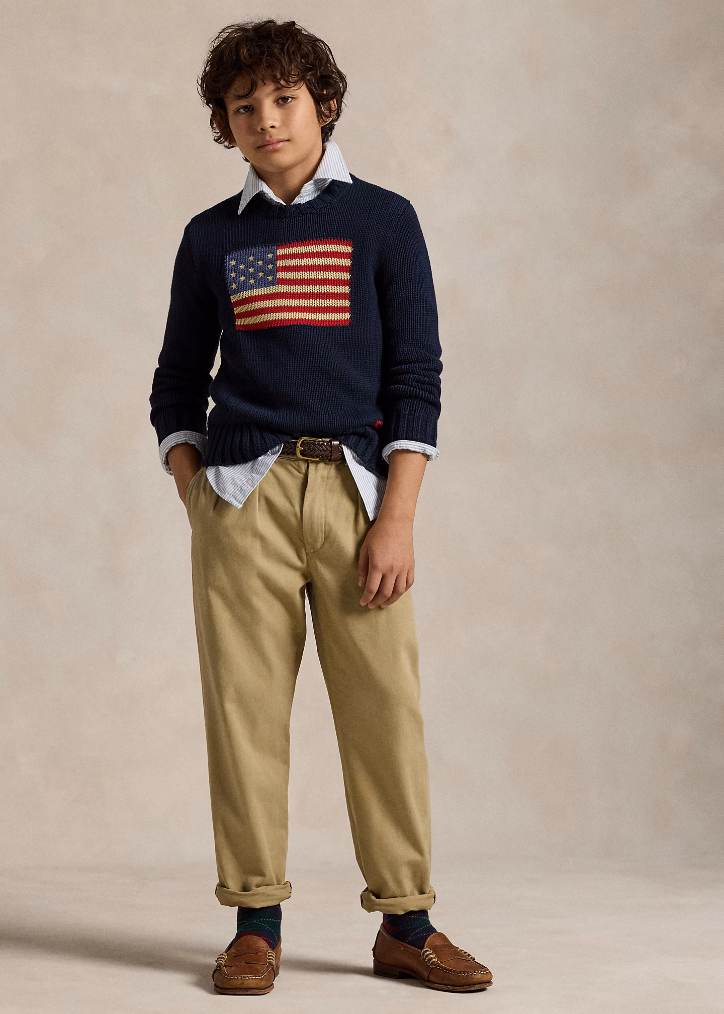 Relaxed-Fit Chinohose Whitman mit Falten - RALPH LAUREN OUTLET