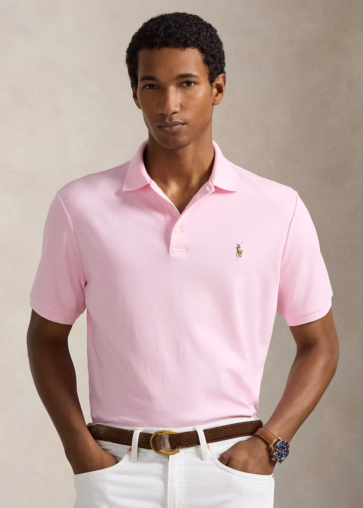 Custom-Slim-Fit Baumwoll-Poloshirt - RALPH LAUREN OUTLET