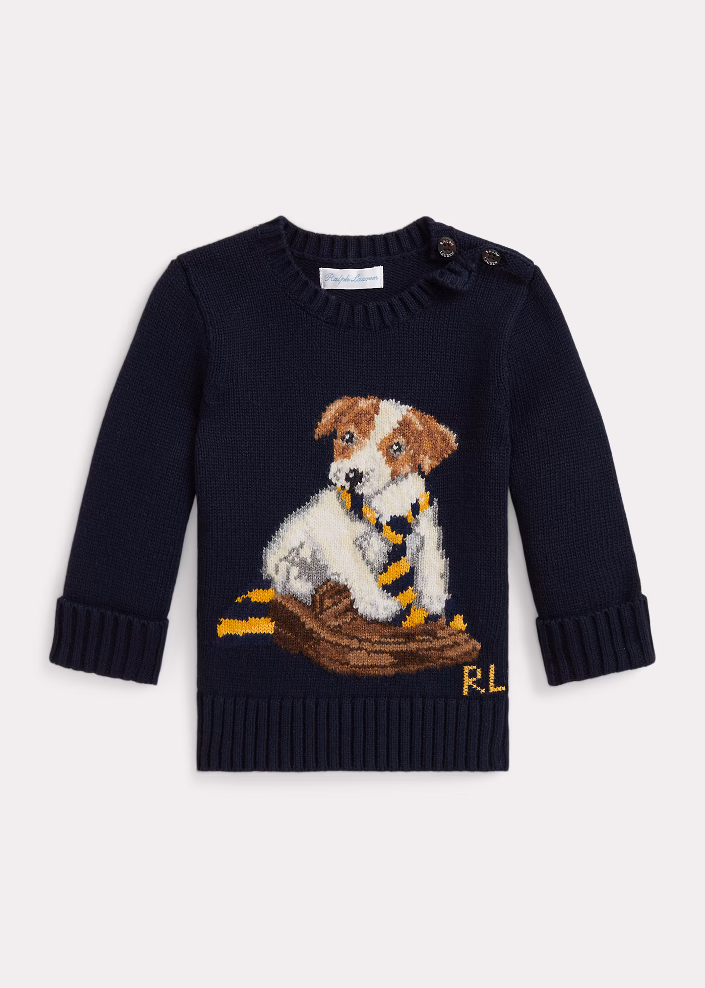 Baumwollpullover mit Hundemotiv - RALPH LAUREN OUTLET