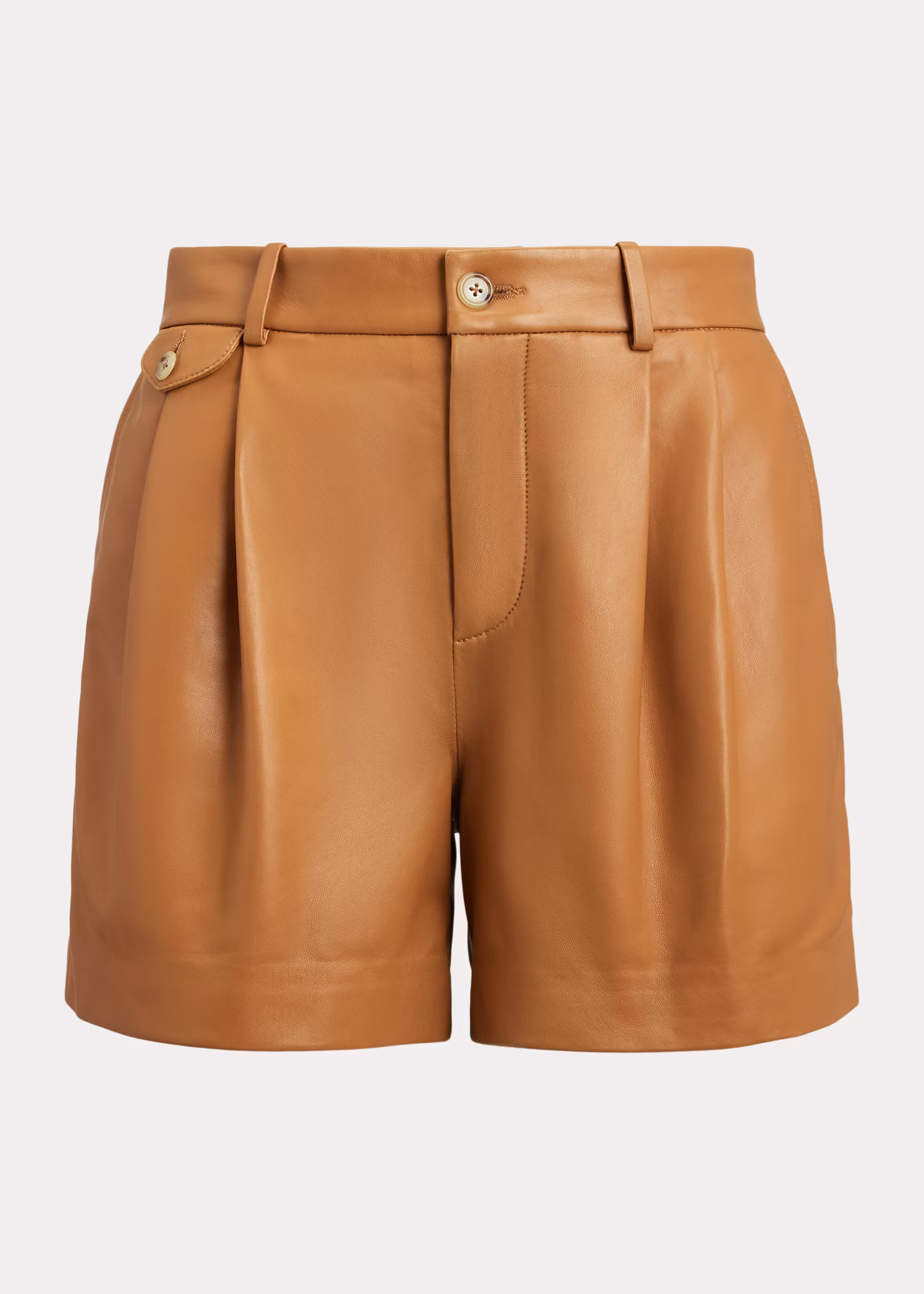 Lammleder-Shorts mit Falten - RALPH LAUREN OUTLET