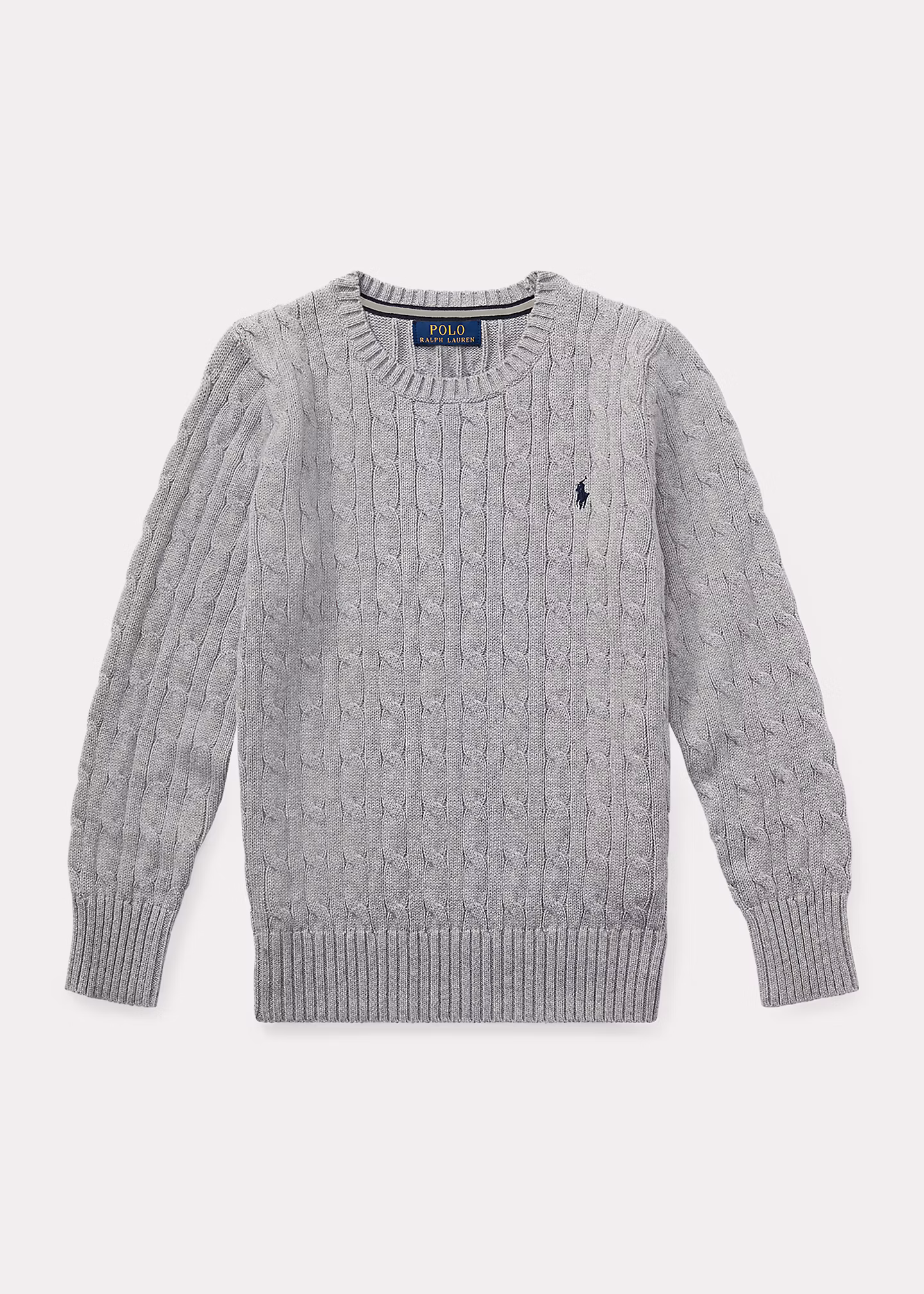 Baumwollpullover mit Zopfmuster - RALPH LAUREN OUTLET