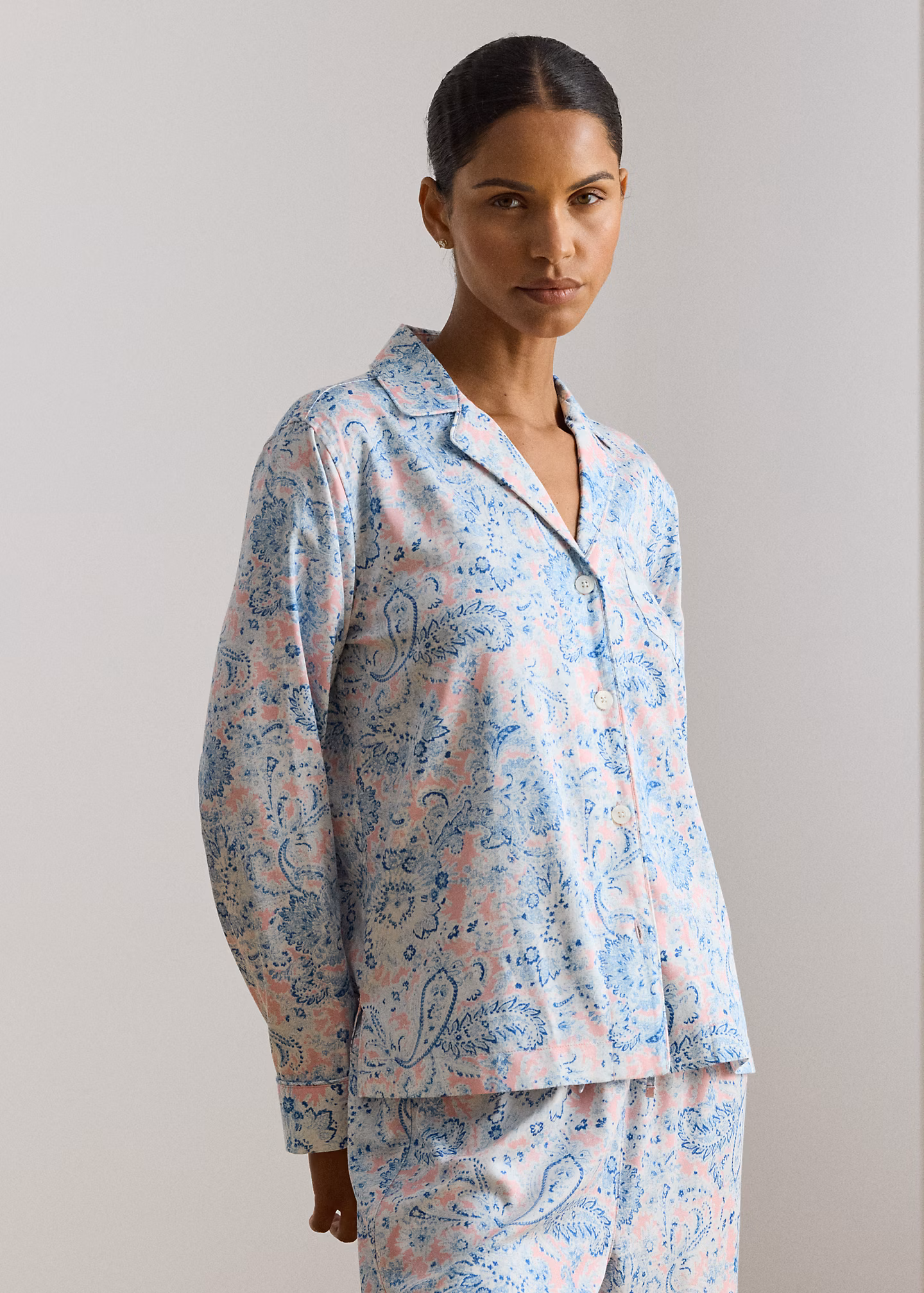 Pyjama aus Atlas mit Paisley-Motiv - RALPH LAUREN OUTLET