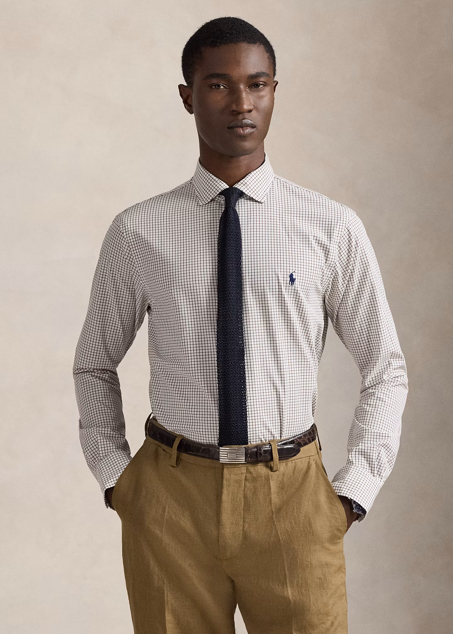 Custom-Fit Karo-Popelinehemd - RALPH LAUREN OUTLET