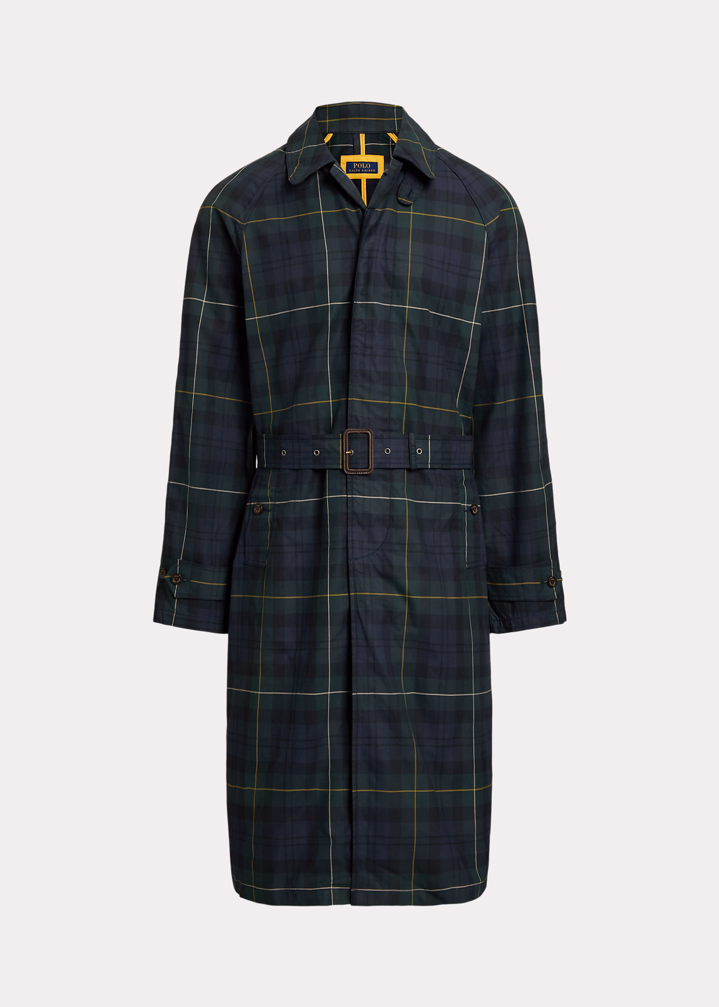 Karierter Balmacaan aus gewachstem Twill - RALPH LAUREN OUTLET