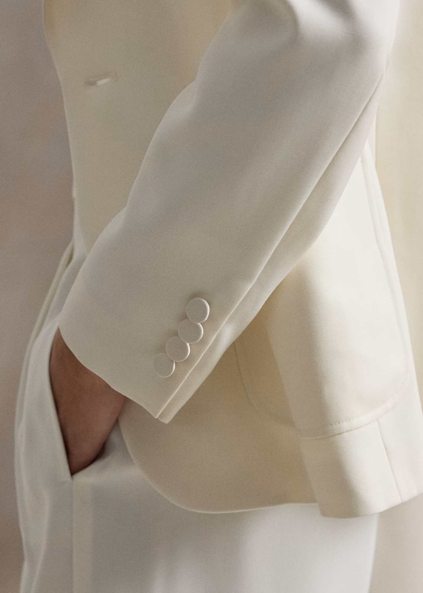 Einreihiger Wollblazer mit Seidenrevers - RALPH LAUREN OUTLET