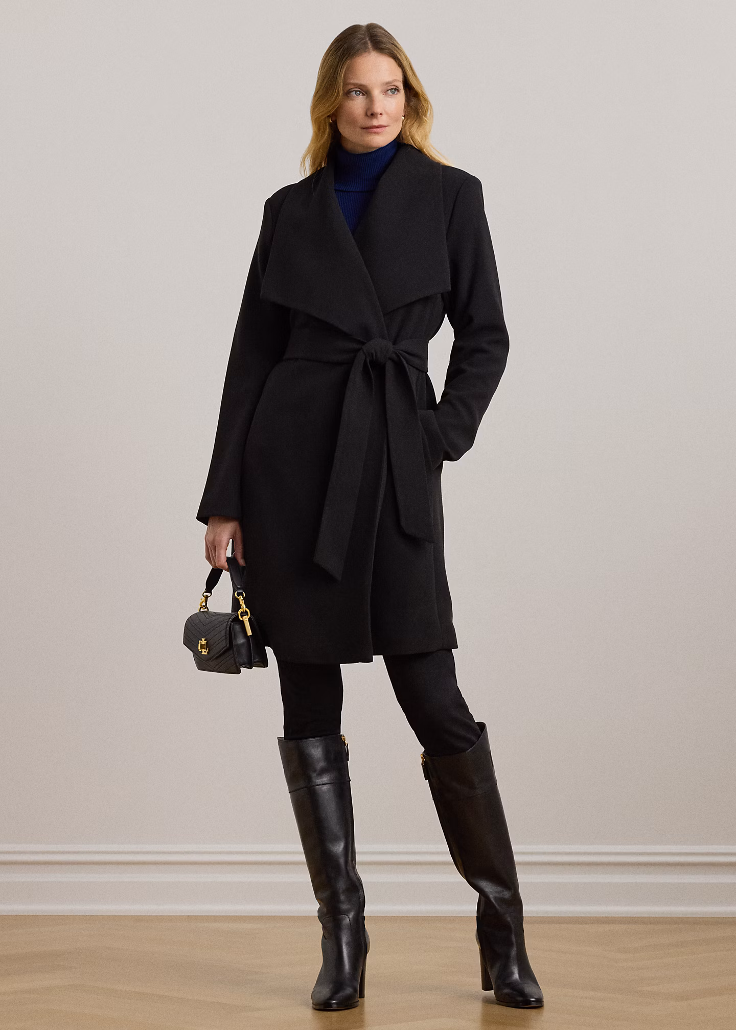 Mantel mit Gürtel und übergroßem Kragen - RALPH LAUREN OUTLET