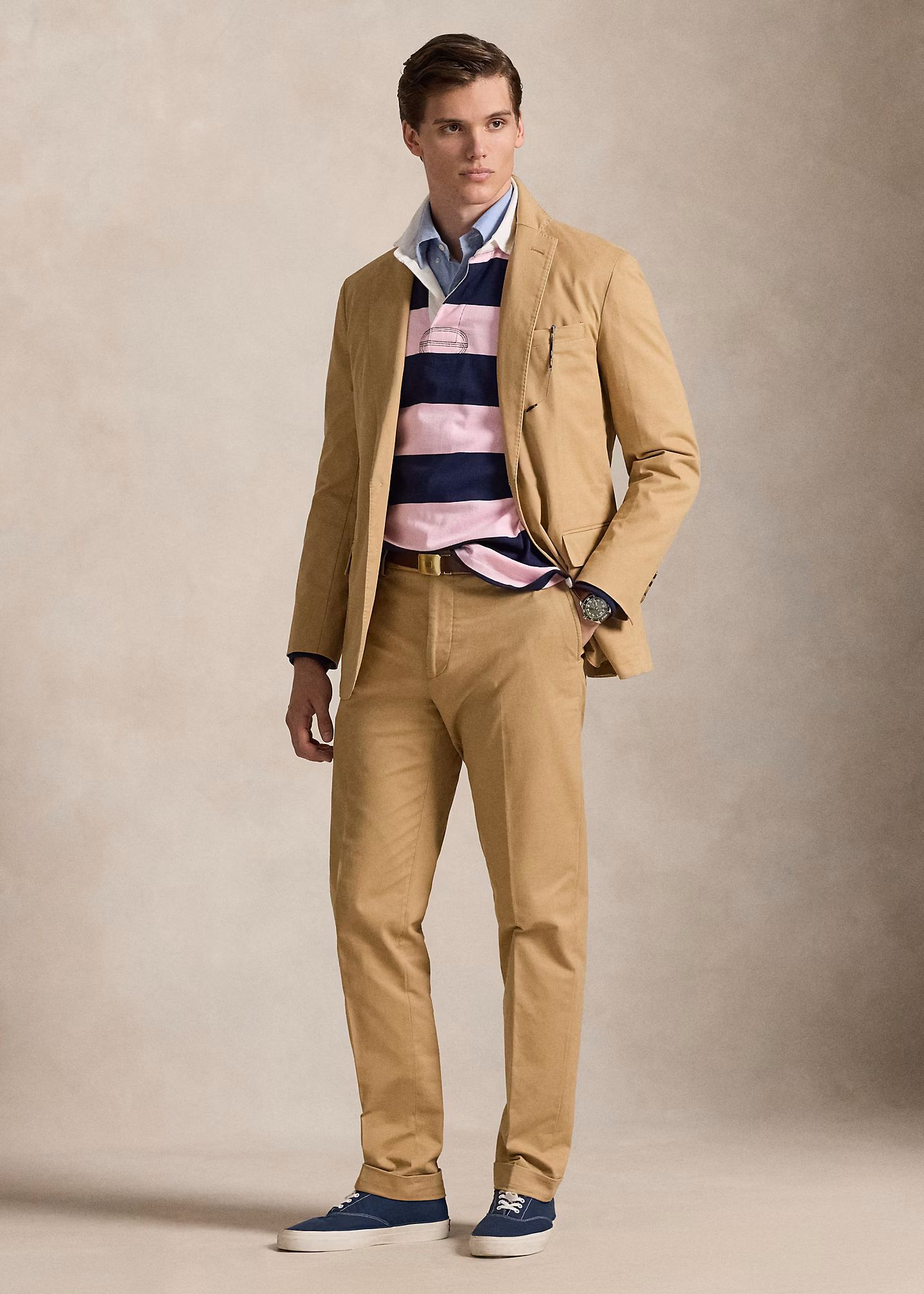 Anzughose aus Stretchchino - RALPH LAUREN OUTLET