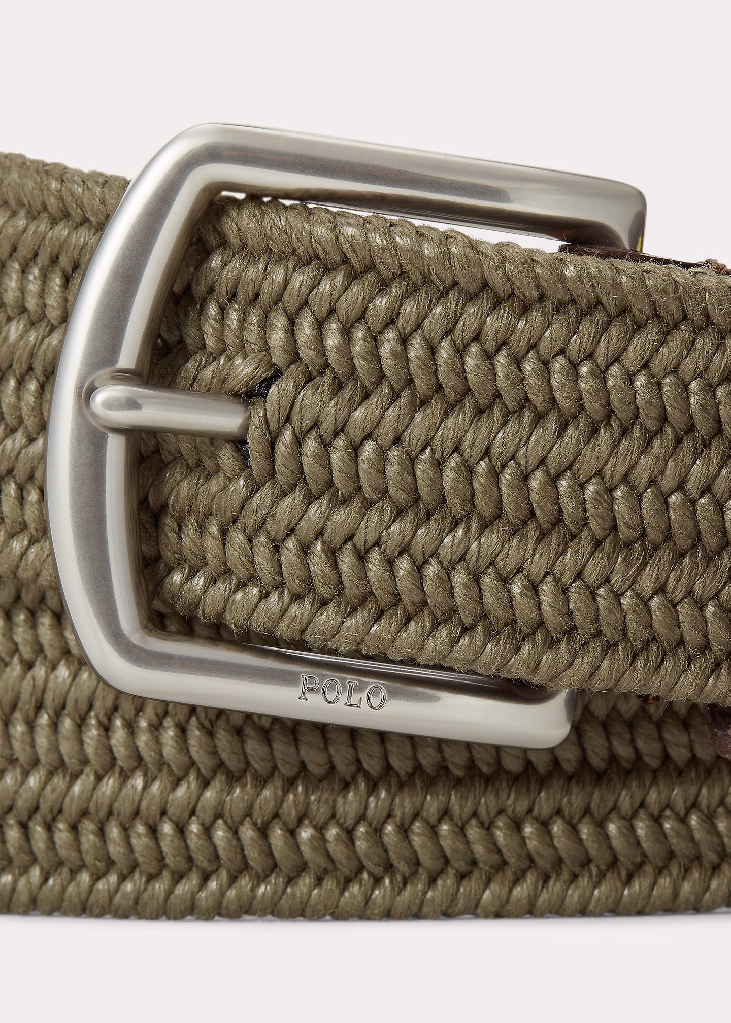 Flechtgürtel mit Lederbesatz - RALPH LAUREN OUTLET