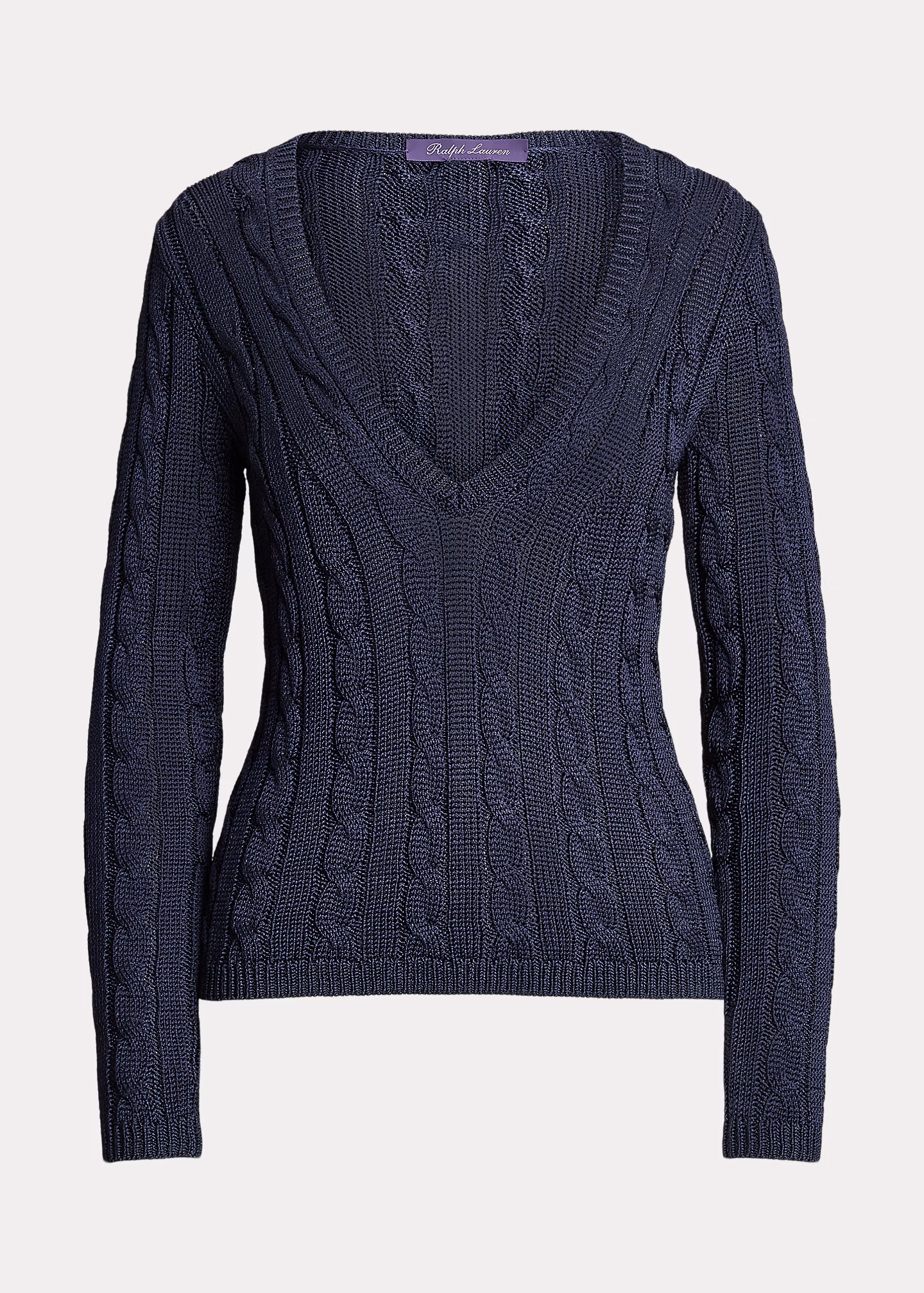 Seidenpullover mit Zopfmuster - RALPH LAUREN OUTLET