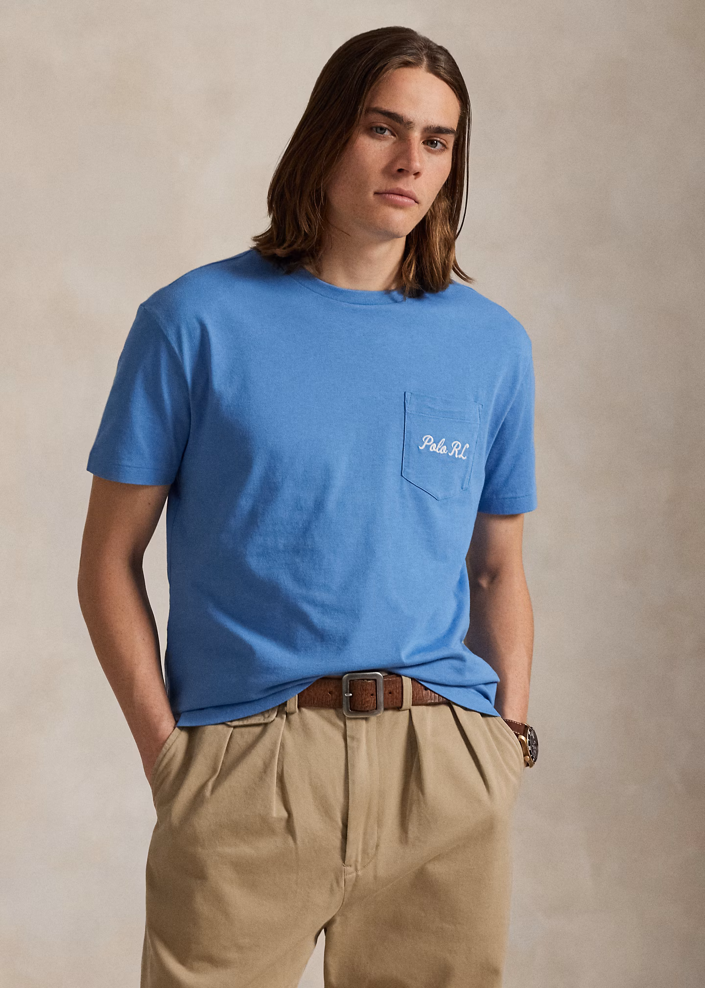 Custom-Slim Jersey-T-Shirt mit Polo Bear - RALPH LAUREN OUTLET