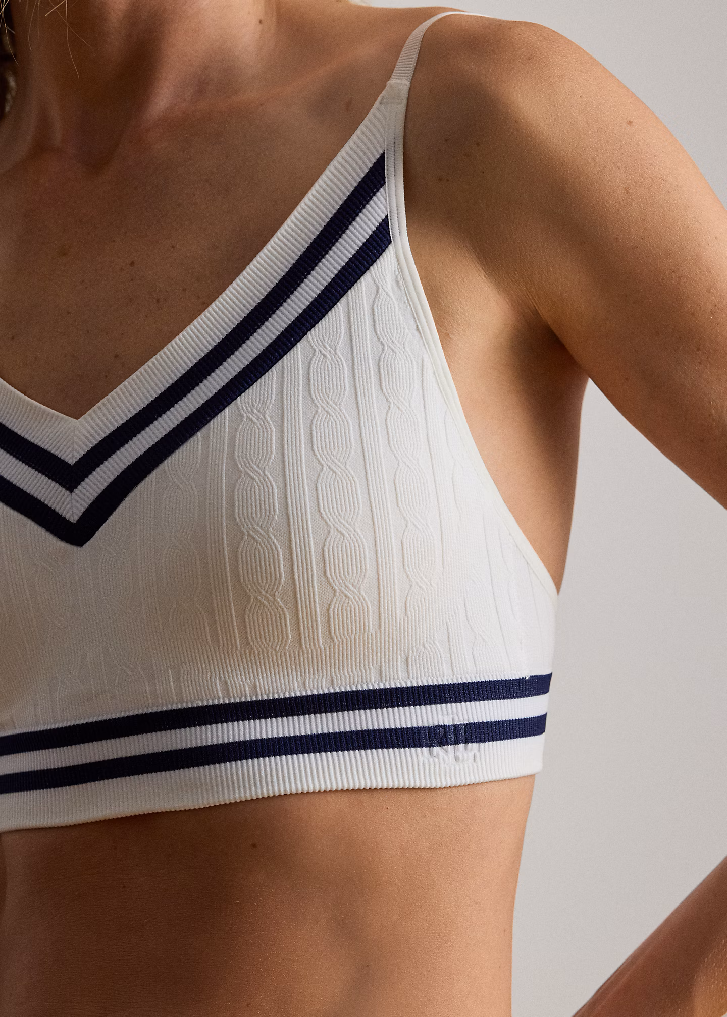 Bügelloser BH mit Cricket-Zopfmuster - RALPH LAUREN OUTLET