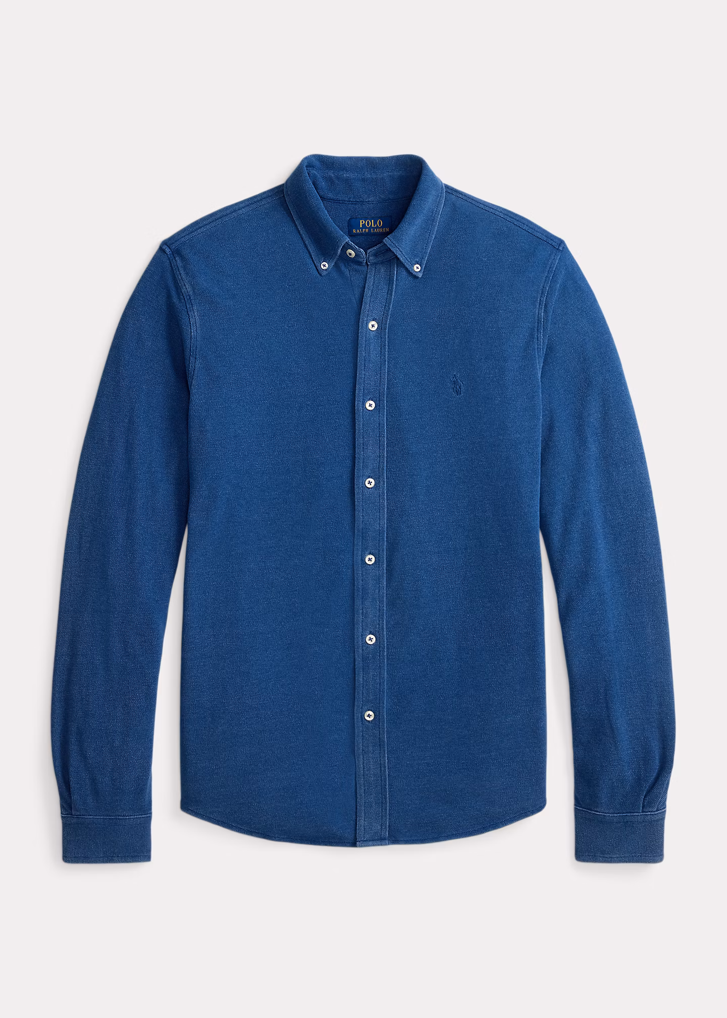 Federleichtes Piqué-Hemd in Indigo - RALPH LAUREN OUTLET