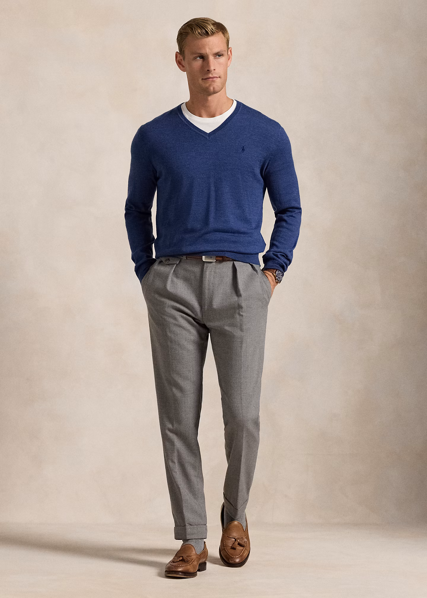 Waschbarer Slim-Fit Wollpullover - RALPH LAUREN OUTLET