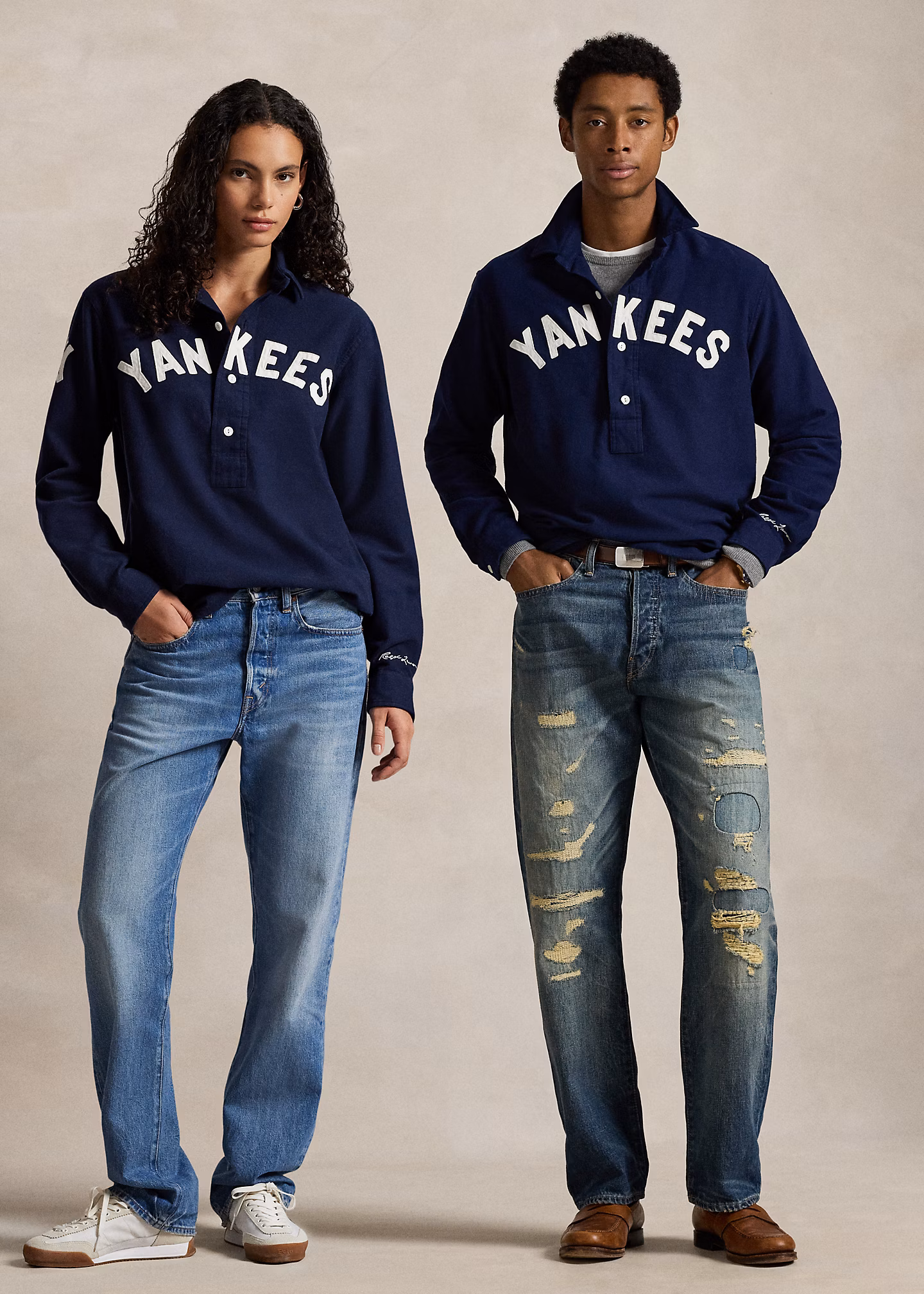 Chamois-Hemd Polo Ralph Lauren Yankees - RALPH LAUREN OUTLET