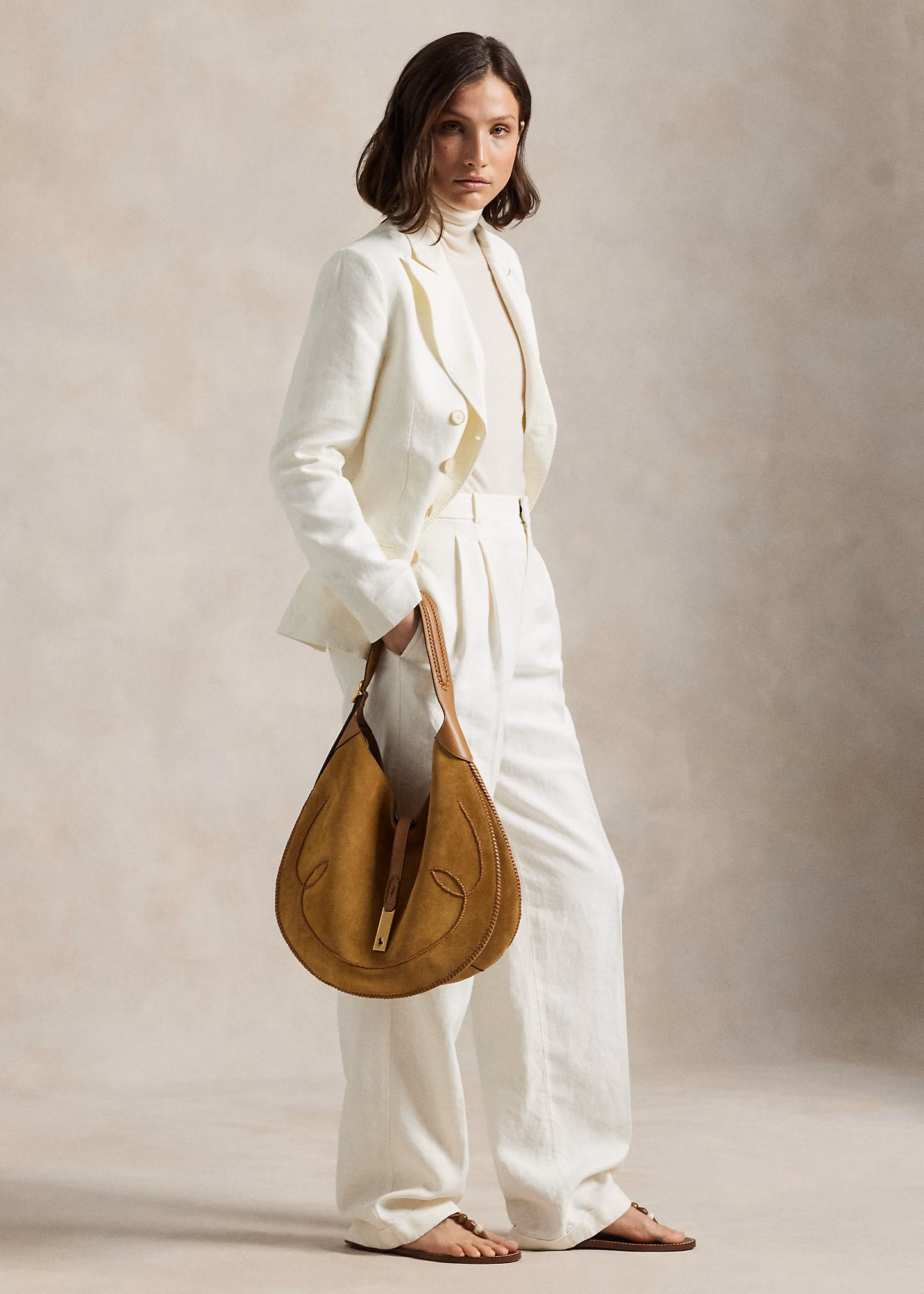 Zweireihiger Blazer aus Hanf - RALPH LAUREN OUTLET