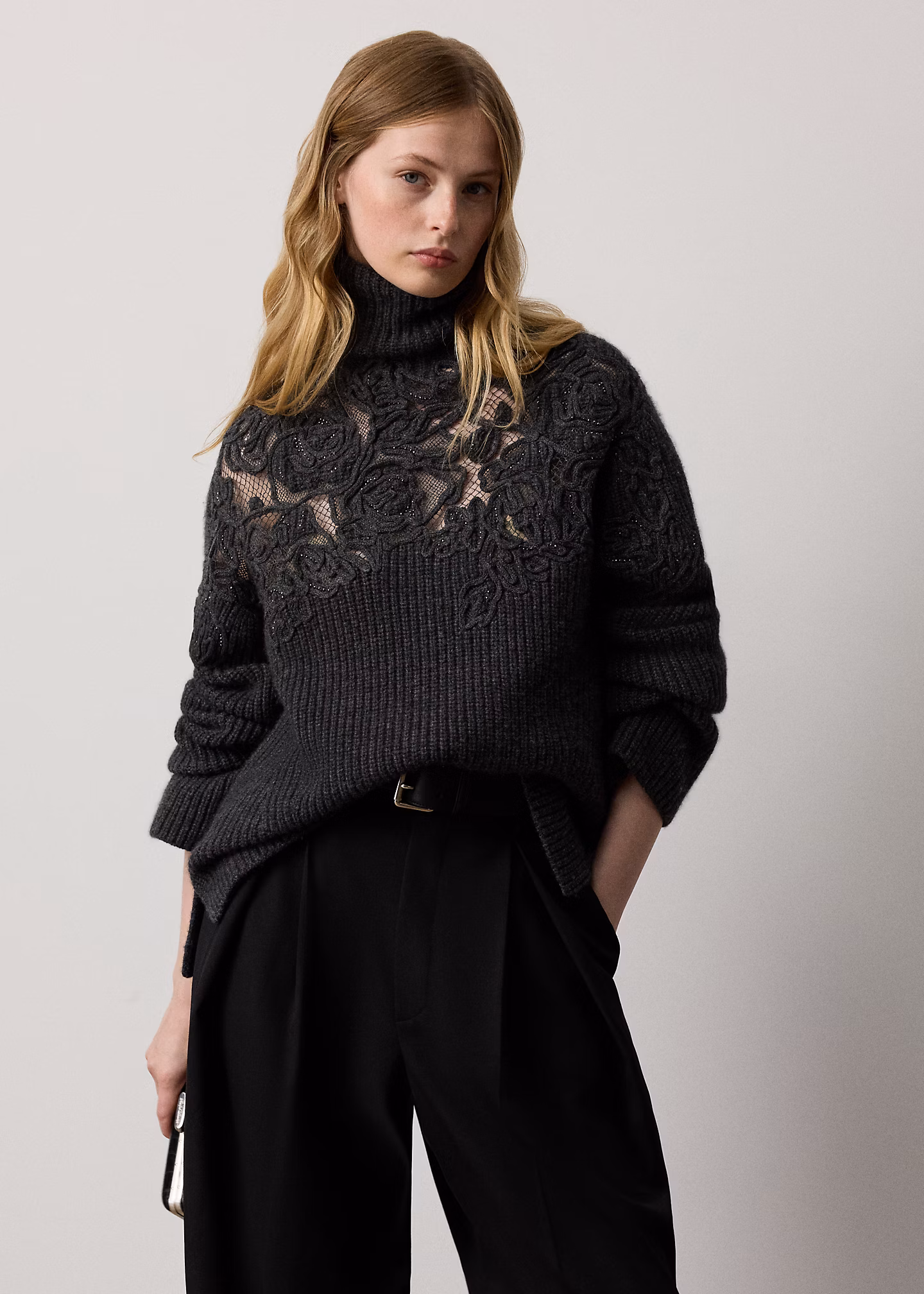 Kaschmirpullover mit Stickerei - RALPH LAUREN OUTLET