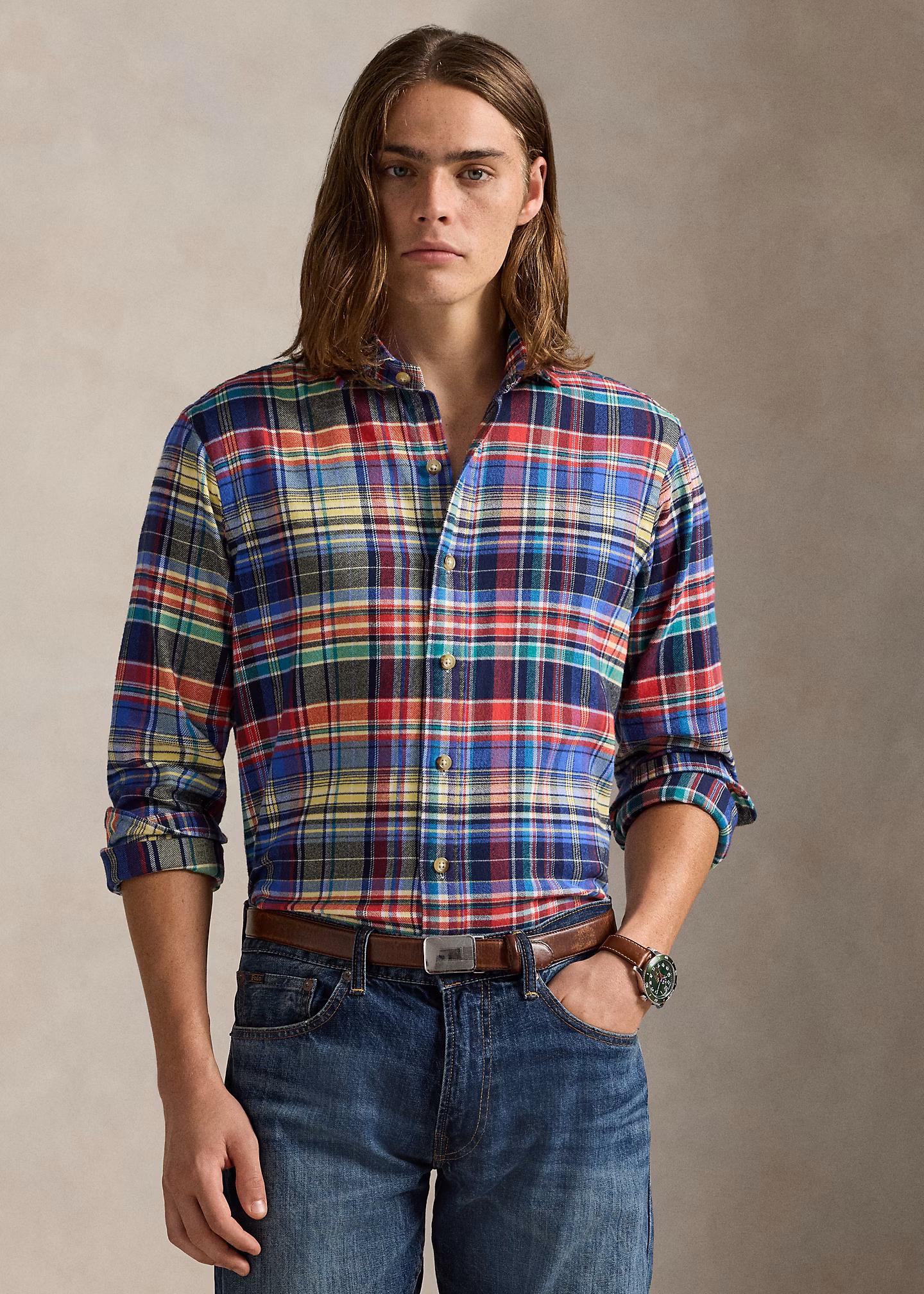 Kariertes Classic-Fit Hemd aus Twill - RALPH LAUREN OUTLET