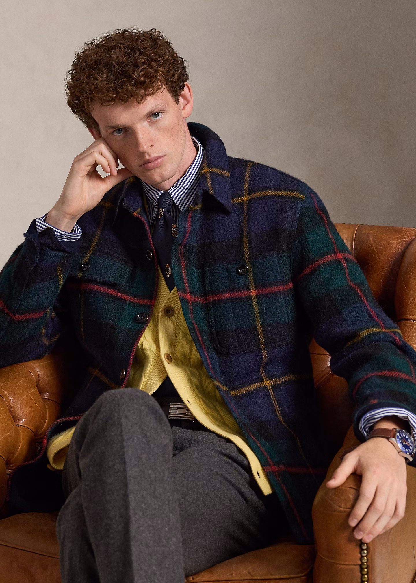 Karierte Tweedjacke - RALPH LAUREN OUTLET